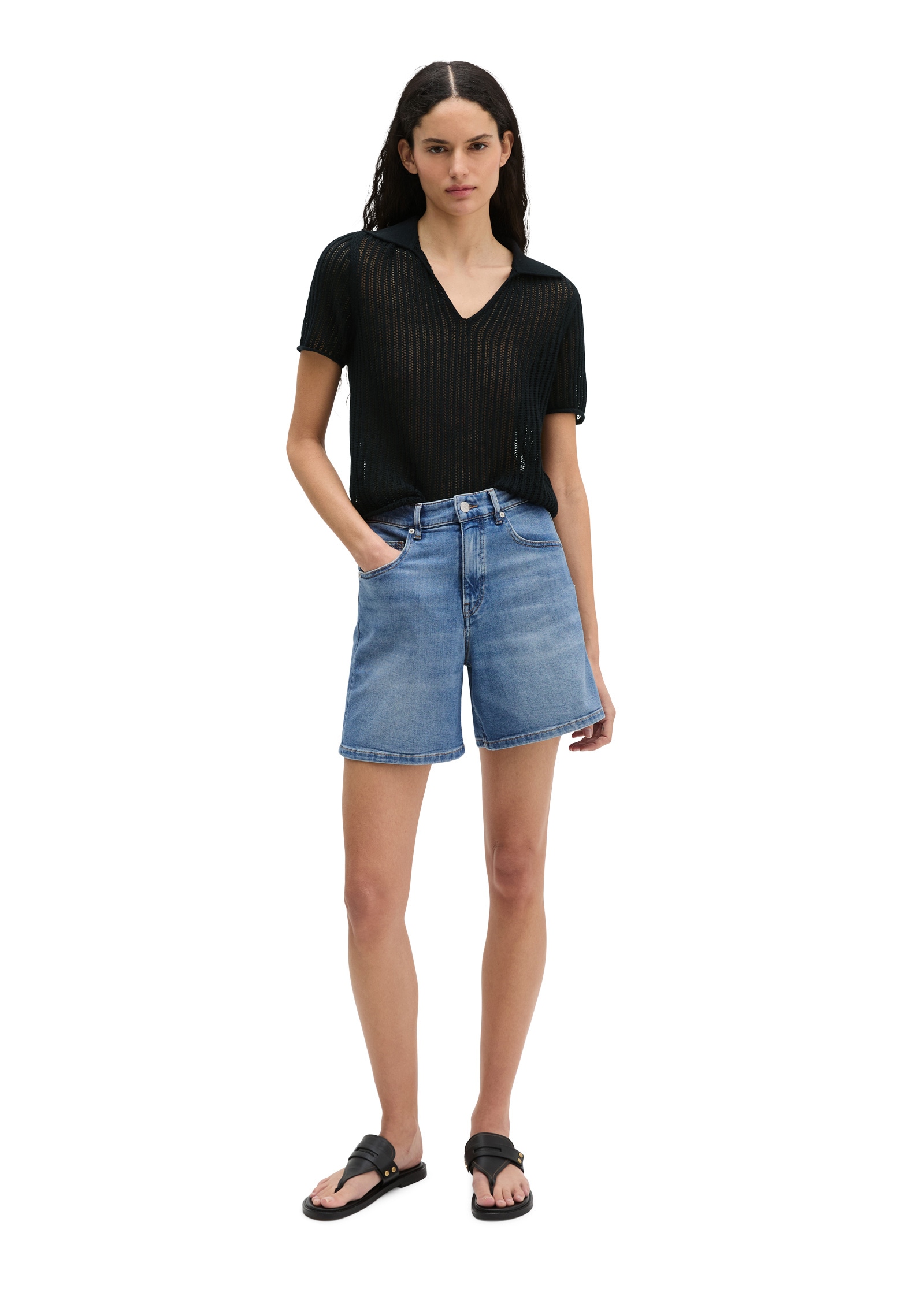 Marc O'Polo Shorts »aus weichem Organic Cotton-Lyocell-Stretch«
