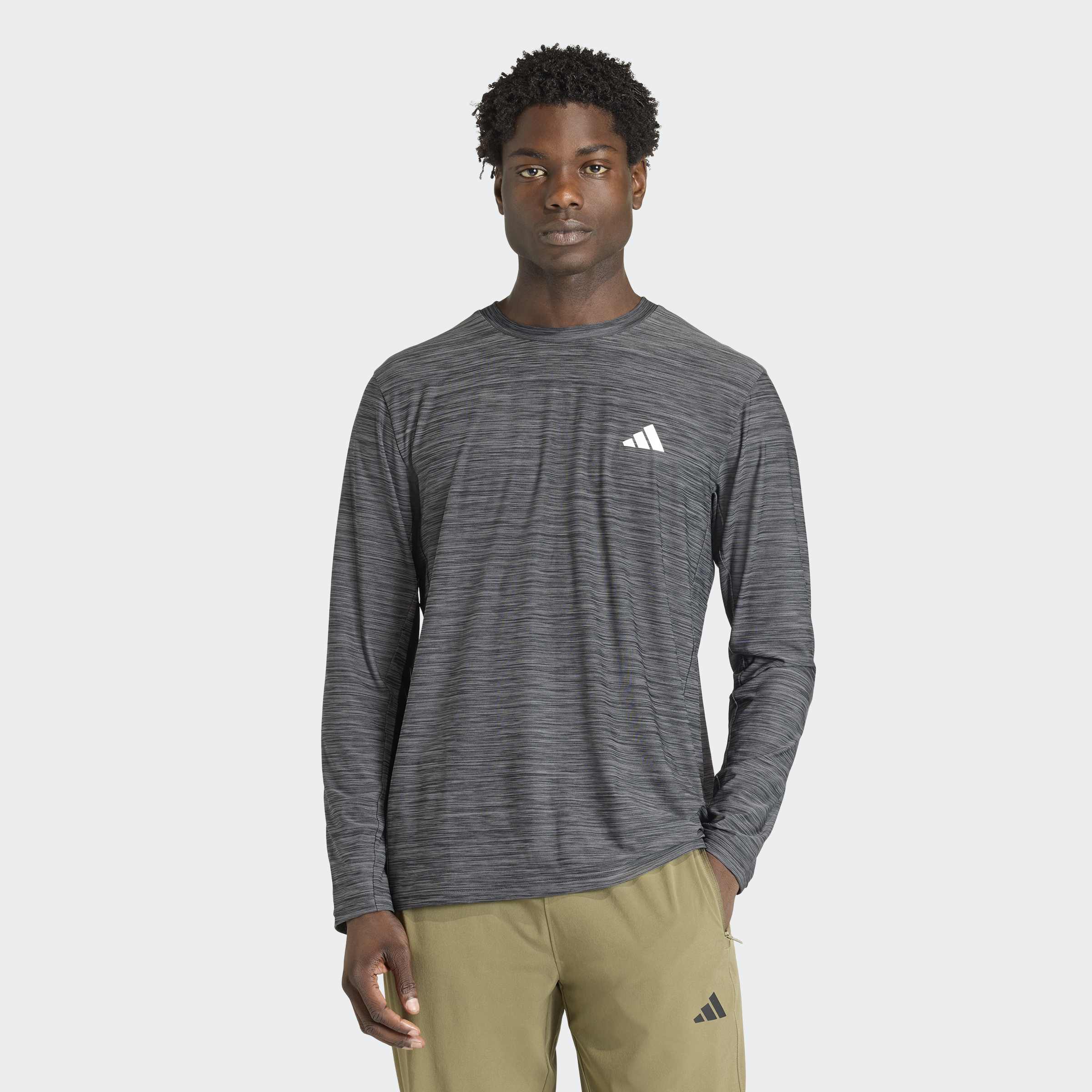 adidas Performance Funktionsshirt "WORKOUT ESSENTIALS FLEX LONG-SLEEVE" mit Markenlogo, aus Polyester