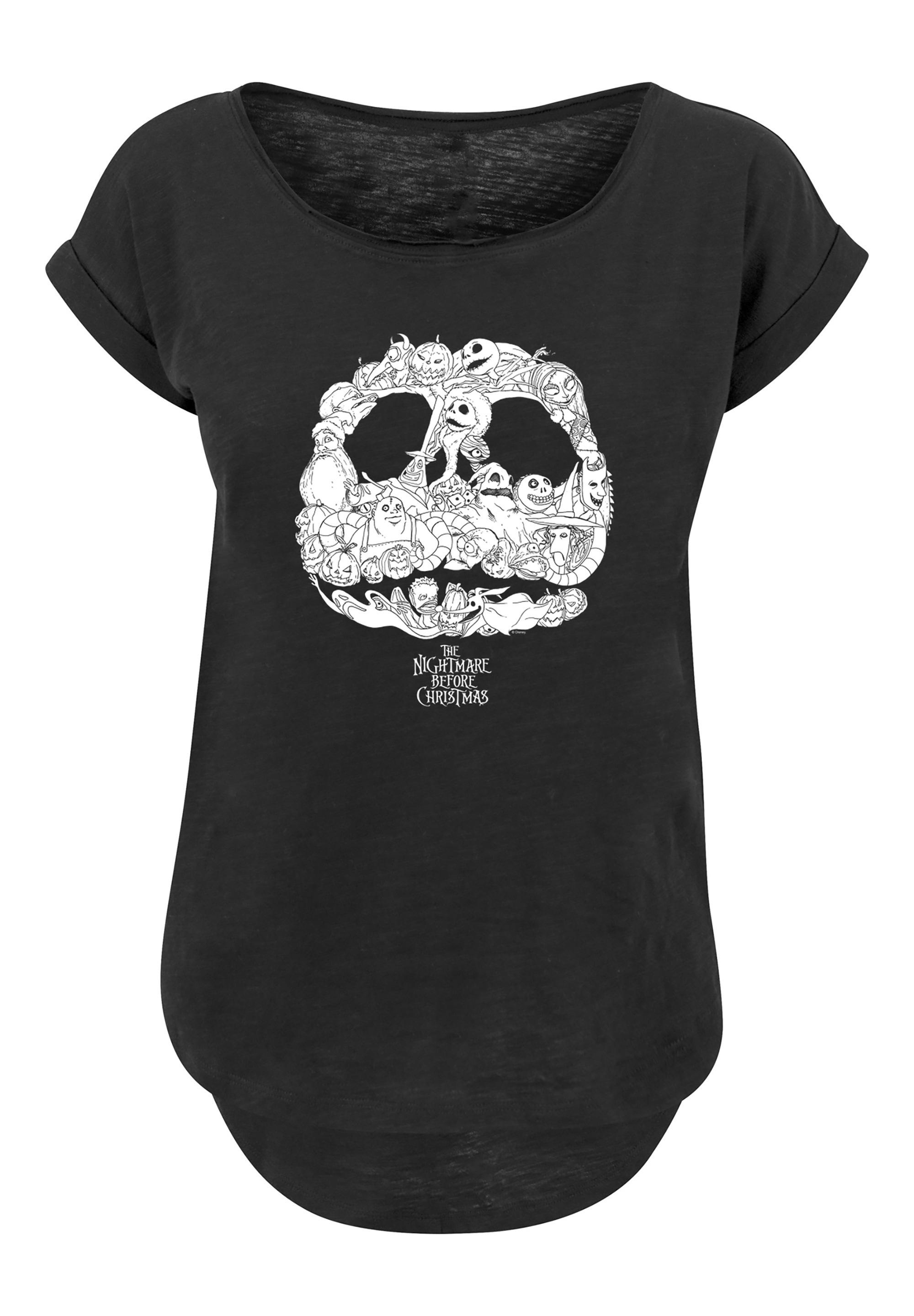 F4NT4STIC T-Shirt »Disney Jack Skellington Face«, Print