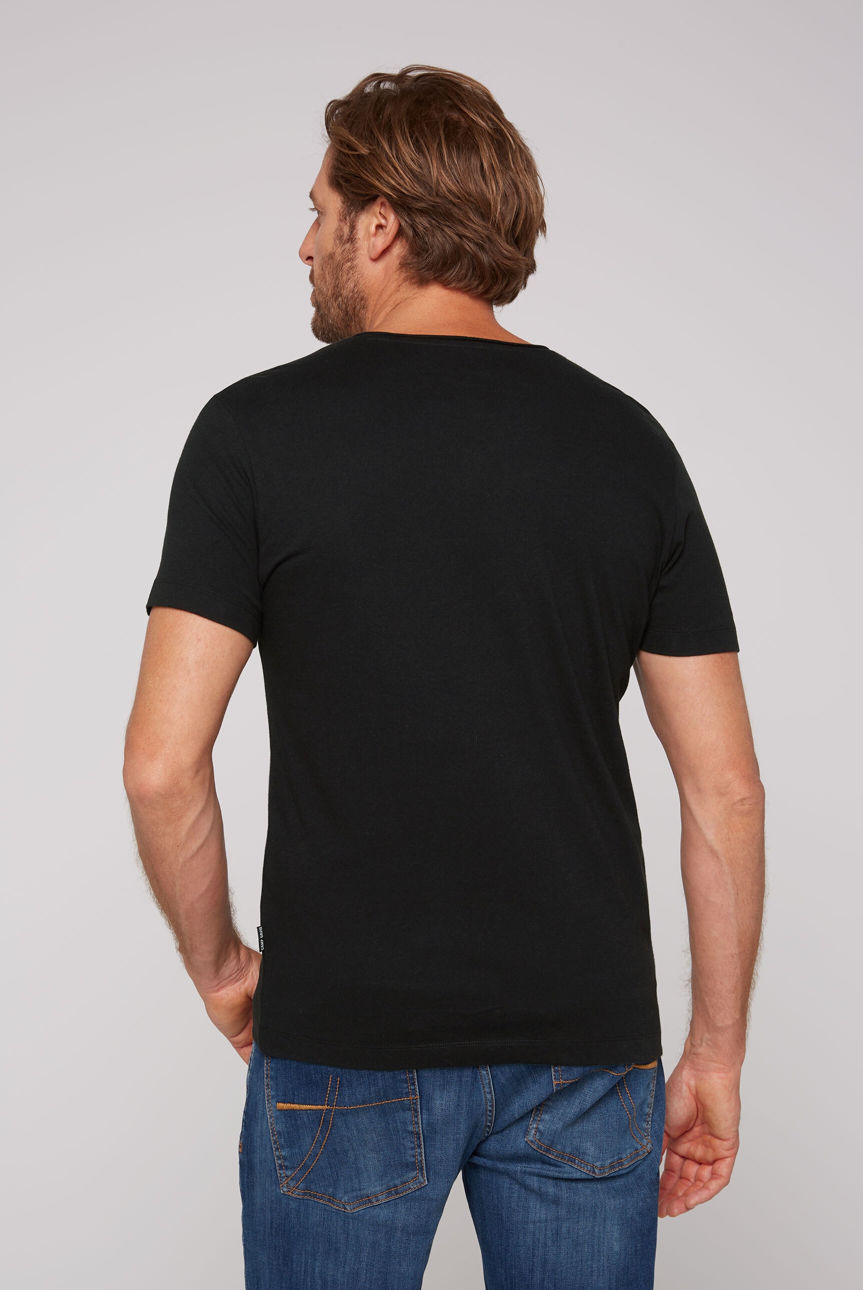 CAMP DAVID V-Shirt, aus Baumwolle