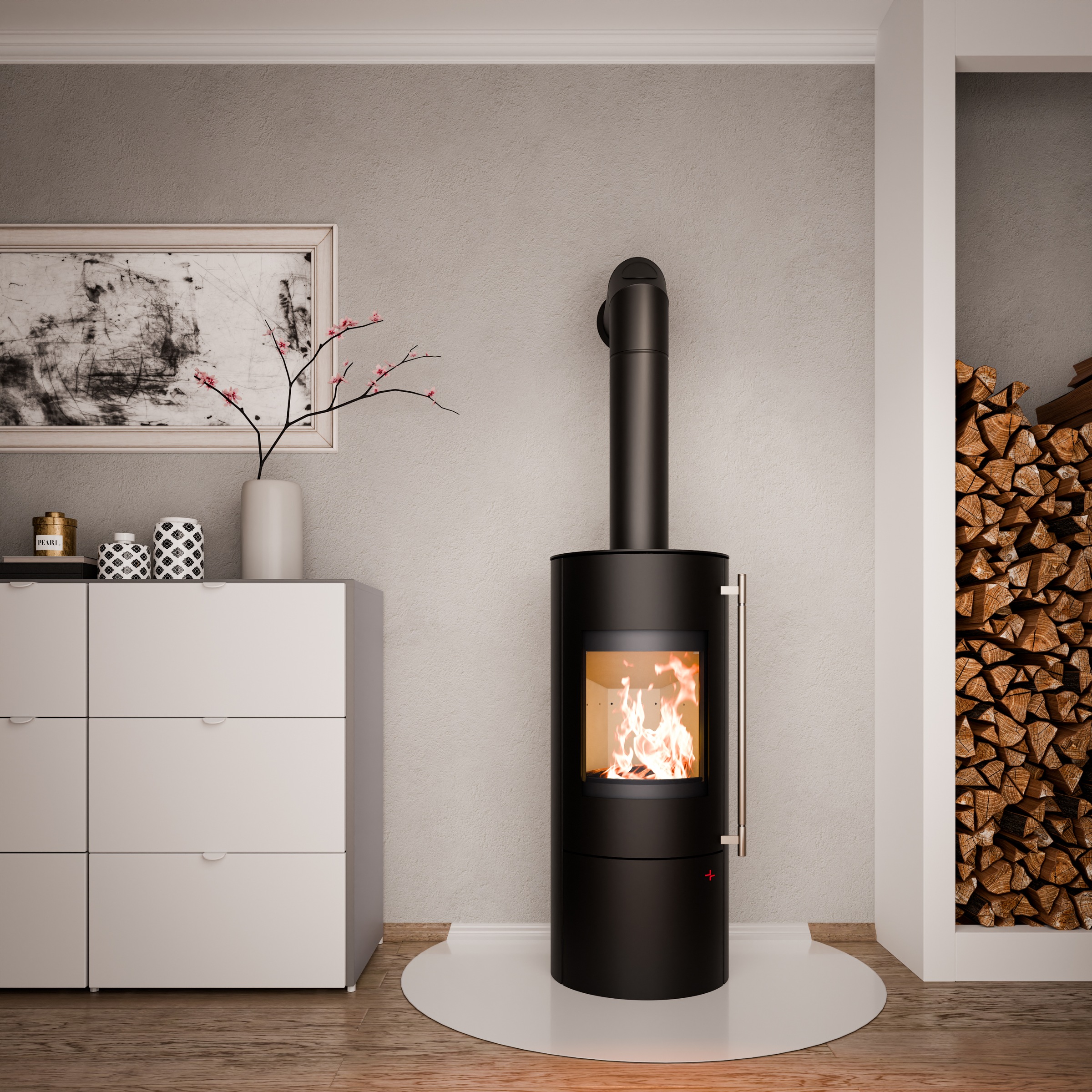 Haas + Sohn Kaminofen »LURE, tief-schwarz«