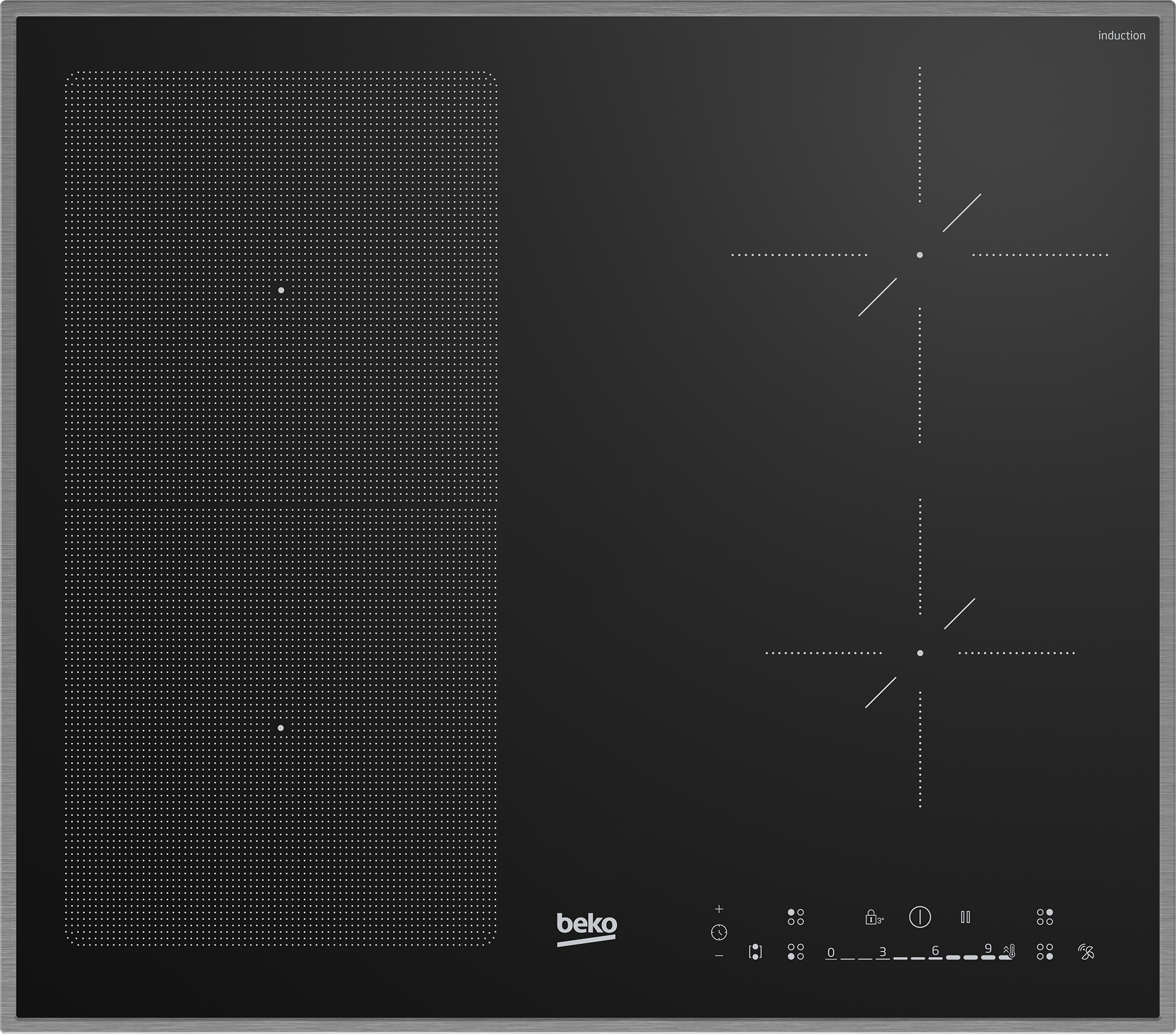 BEKO Flex-Induktions-Kochfeld "HII64601AFTX" günstig online kaufen