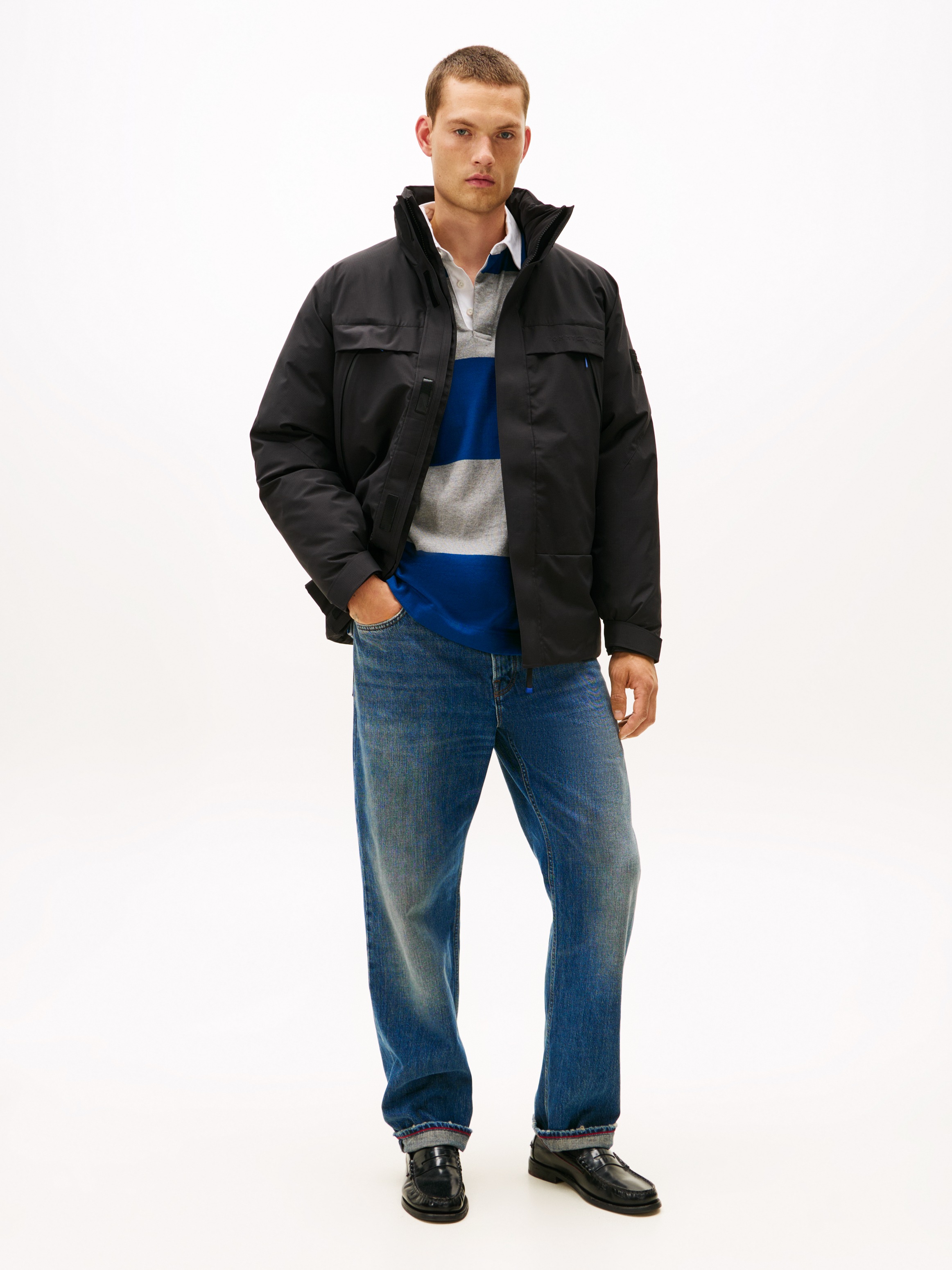 Thumbnail - Tommy Hilfiger Outdoorjacke "TECH PADDED JKT" mit Kapuze Winterjacke, Stehkragen mit verstaubarer Kapuze, relaxed fit