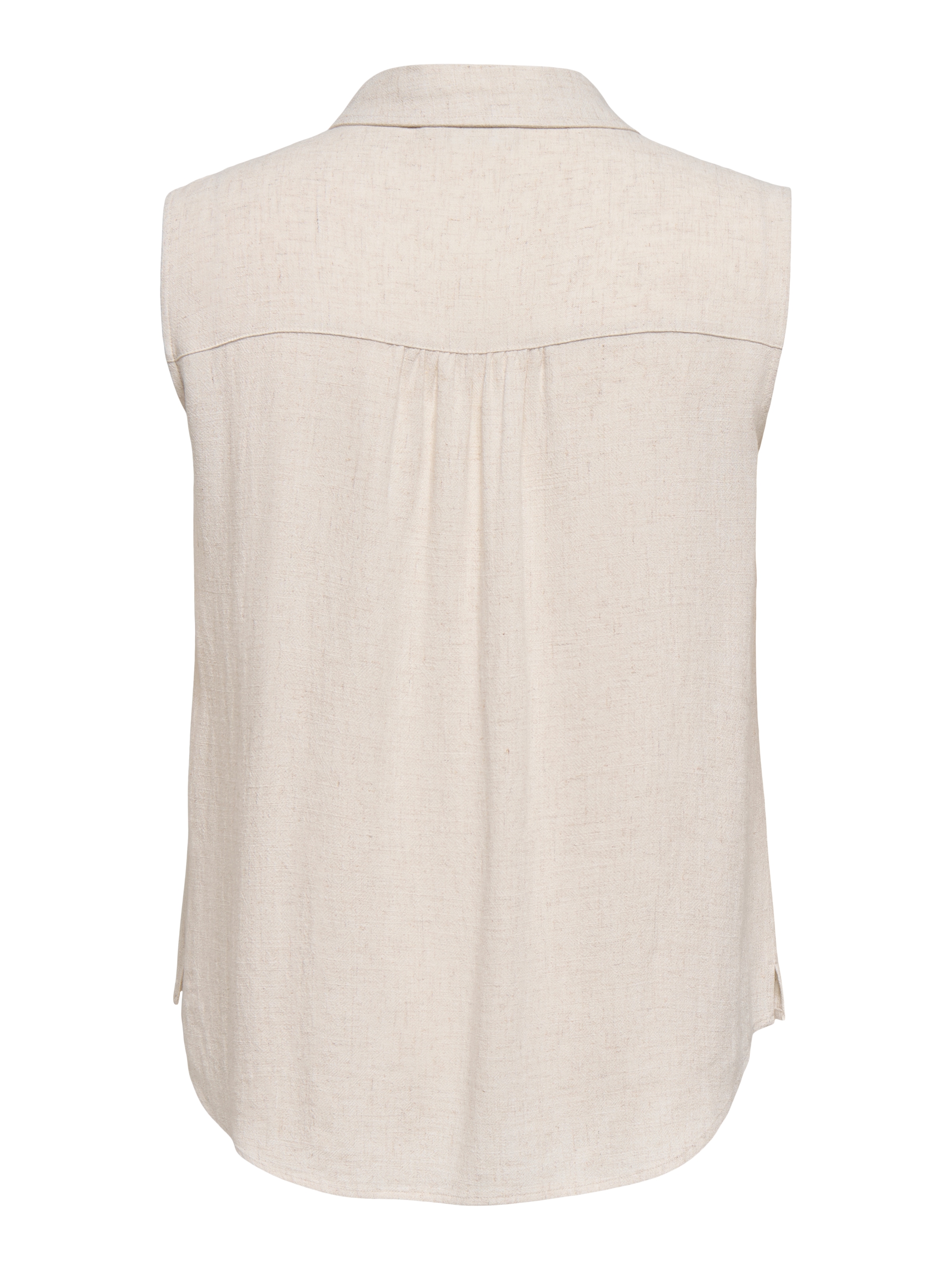 ONLY CARMAKOMA Blusentop »CARSIESTA S/L LINEN BL SHIRT PNT NOOS« Viskosemischung, regular fit, mit Leinen