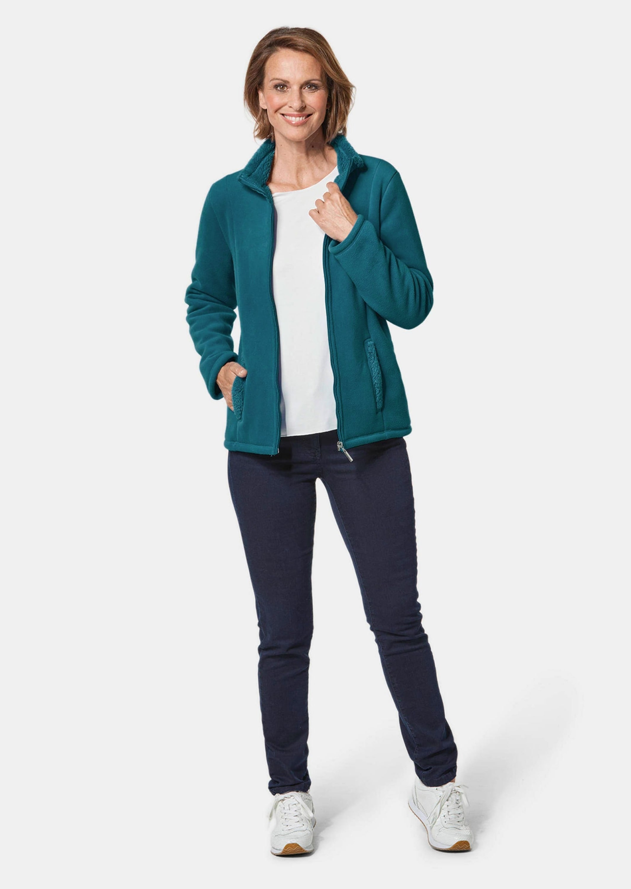 GOLDNER Fleecejacke »Kurzgröße Kuschelweiche Fleece-Jacke«