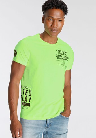 CAMP DAVID T-Shirt, auch in auffälligen Farben kaufen