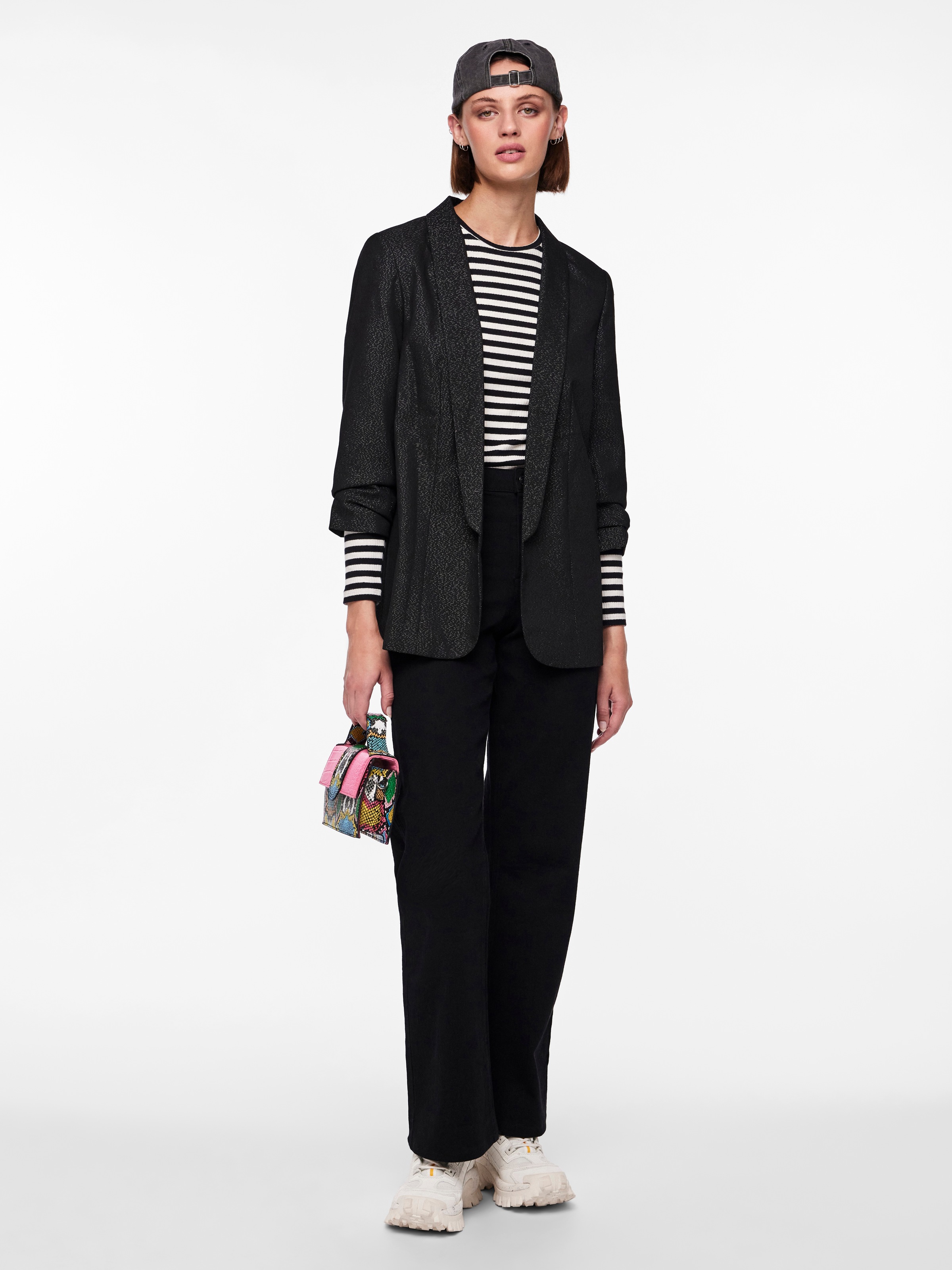 pieces Longblazer »PCBOSELLA 3/4 GLITTER BLAZER NOOS«