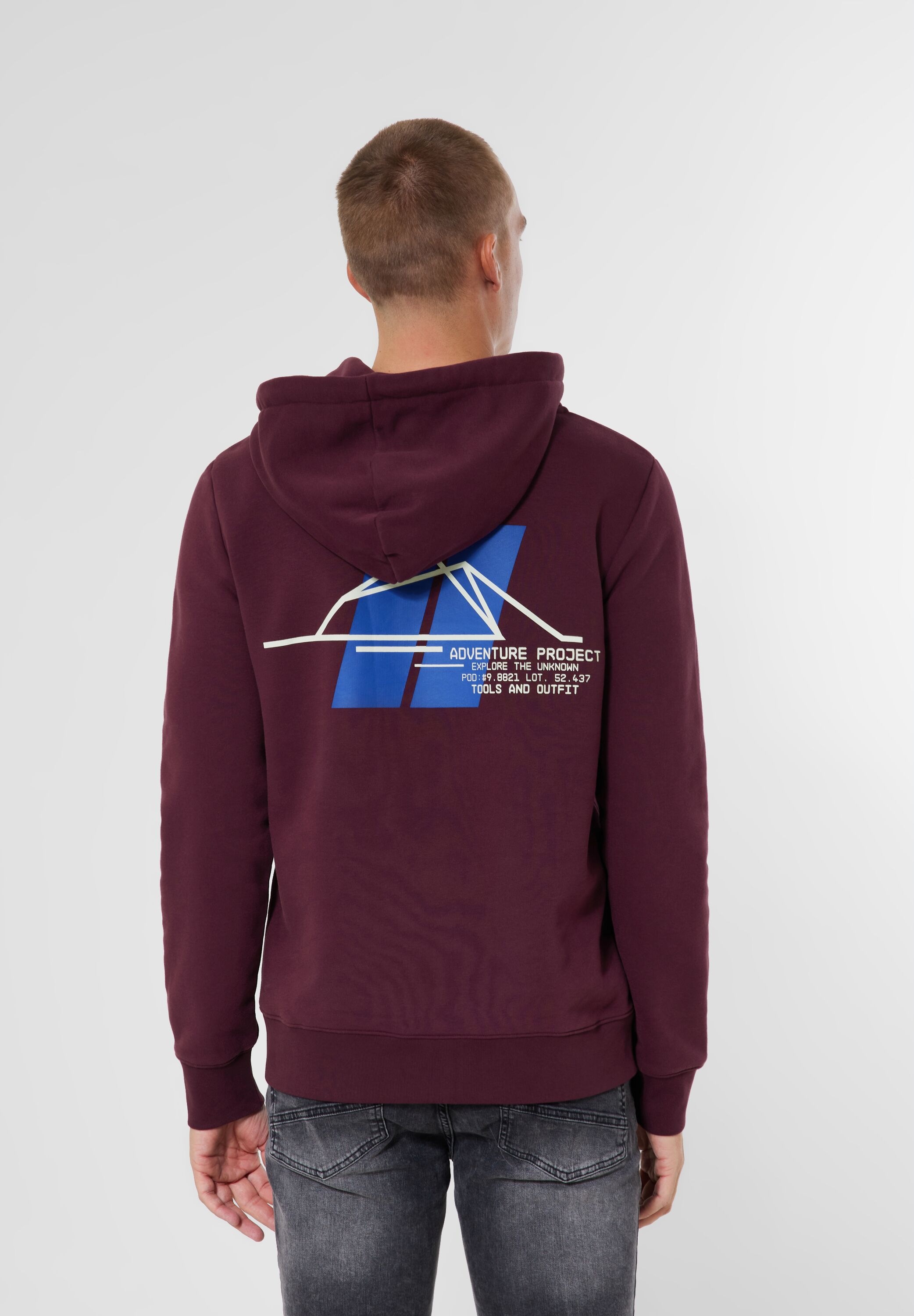 STREET ONE MEN Kapuzensweatshirt, mit Printdetail günstig online kaufen