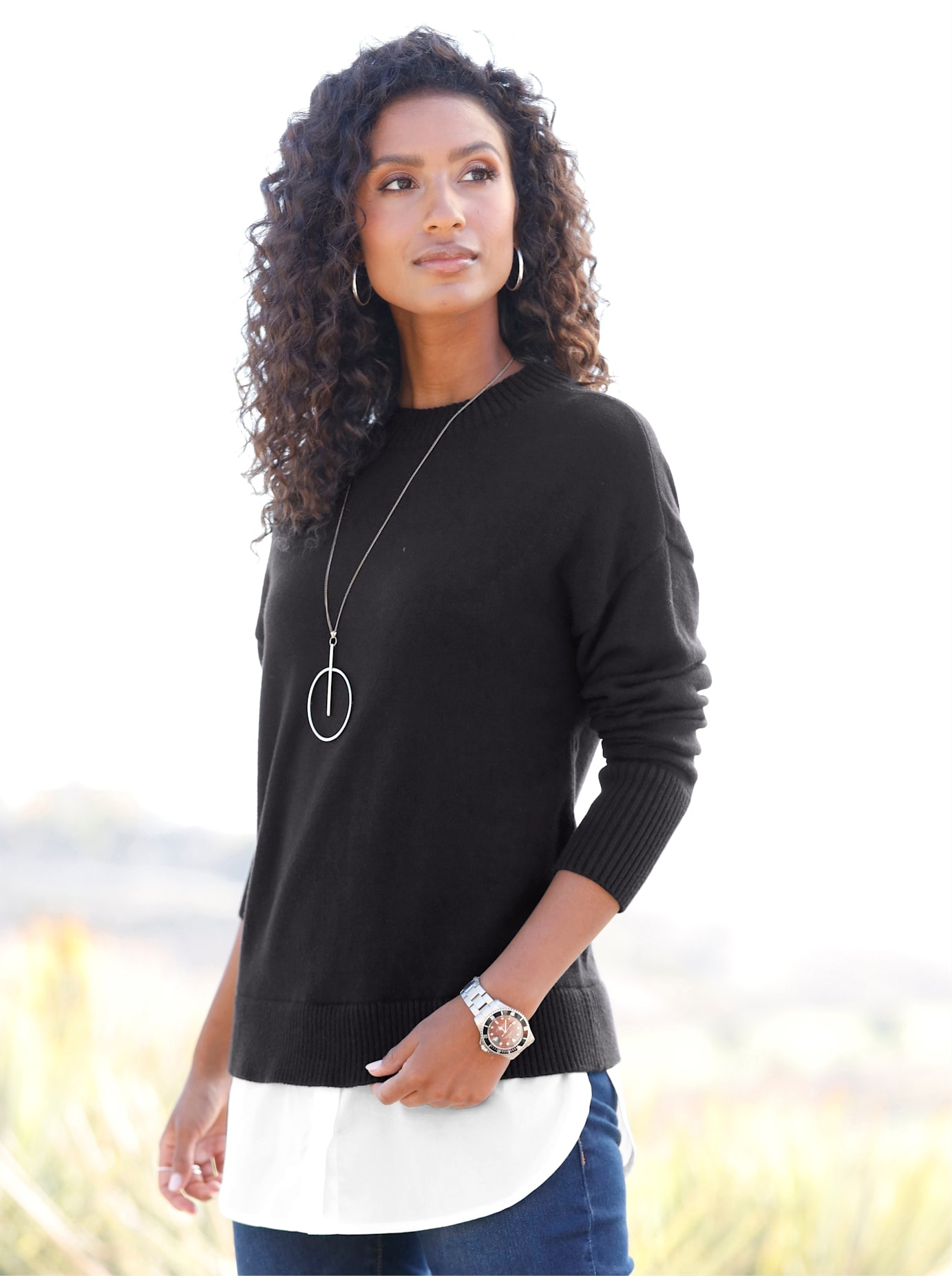 heine 2-in-1-Pullover "2-in-1-Pullover"