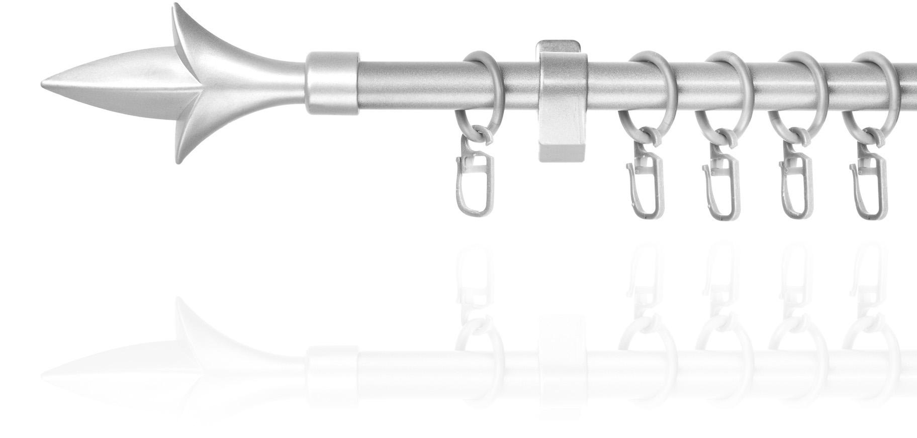 LICHTBLICK ORIGINAL Gardinenstange "Lilie" Ø 16 mm 1 läufig-läufig Fixmaß günstig online kaufen