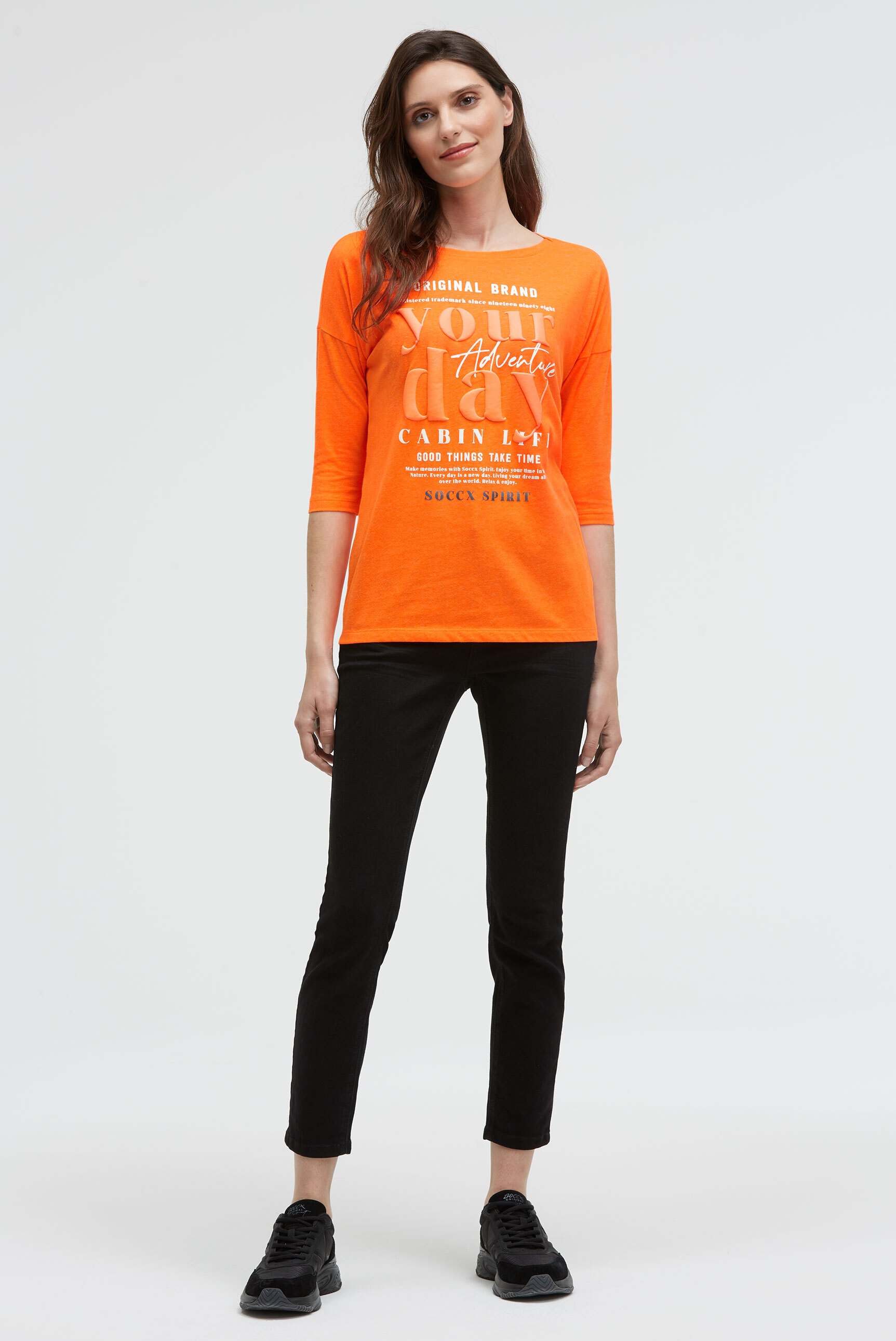 Thumbnail - SOCCX 3/4-Arm-Shirt mit Baumwolle