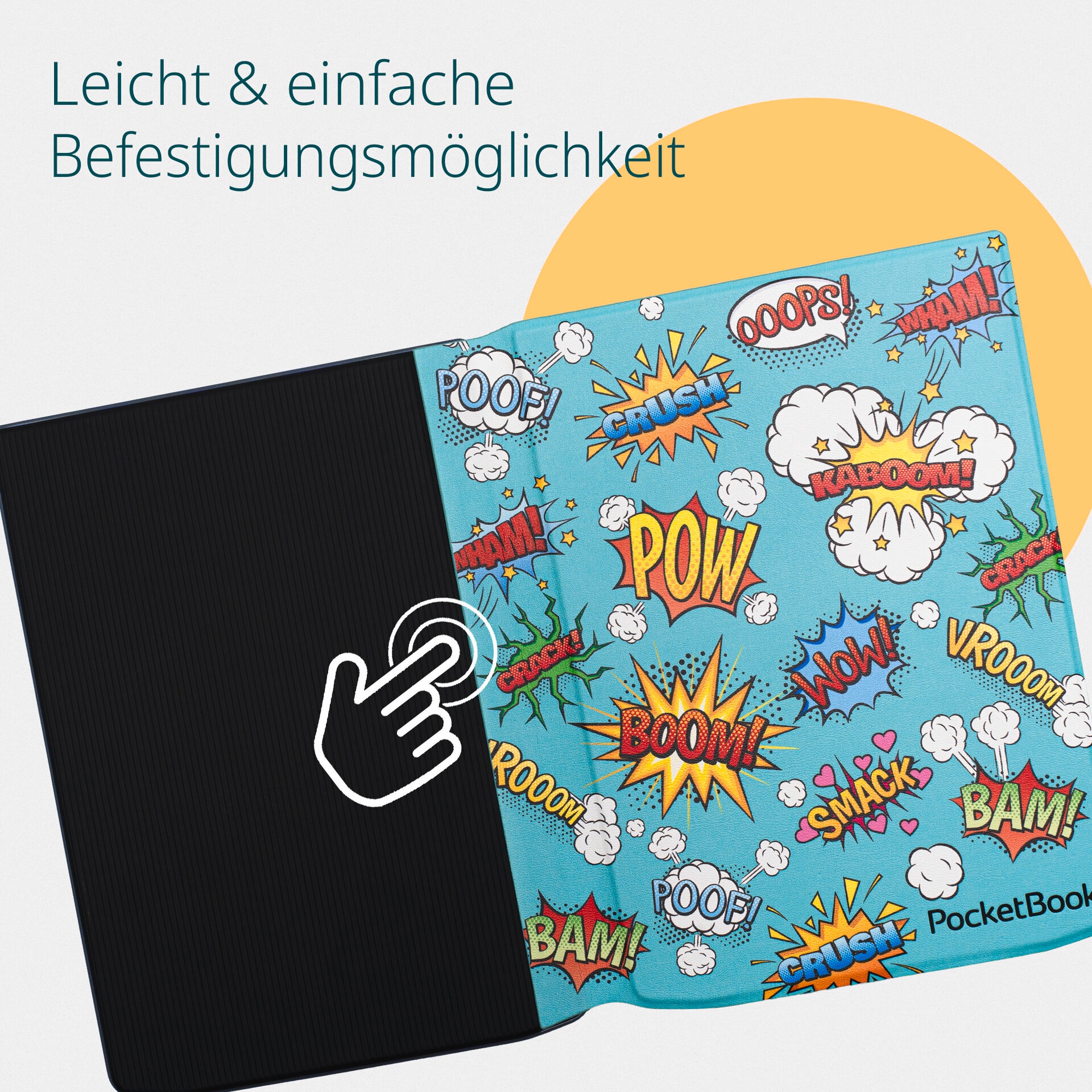 PocketBook E-Reader-Hülle »Flip Cover 7,8 für InkPad 4, InkPad Color 2 & InkPad Color 3«, 19,8 cm (7,8 Zoll), Backcover, Schutzhülle, Book Cover, Case, Schutzcase, stoßfest