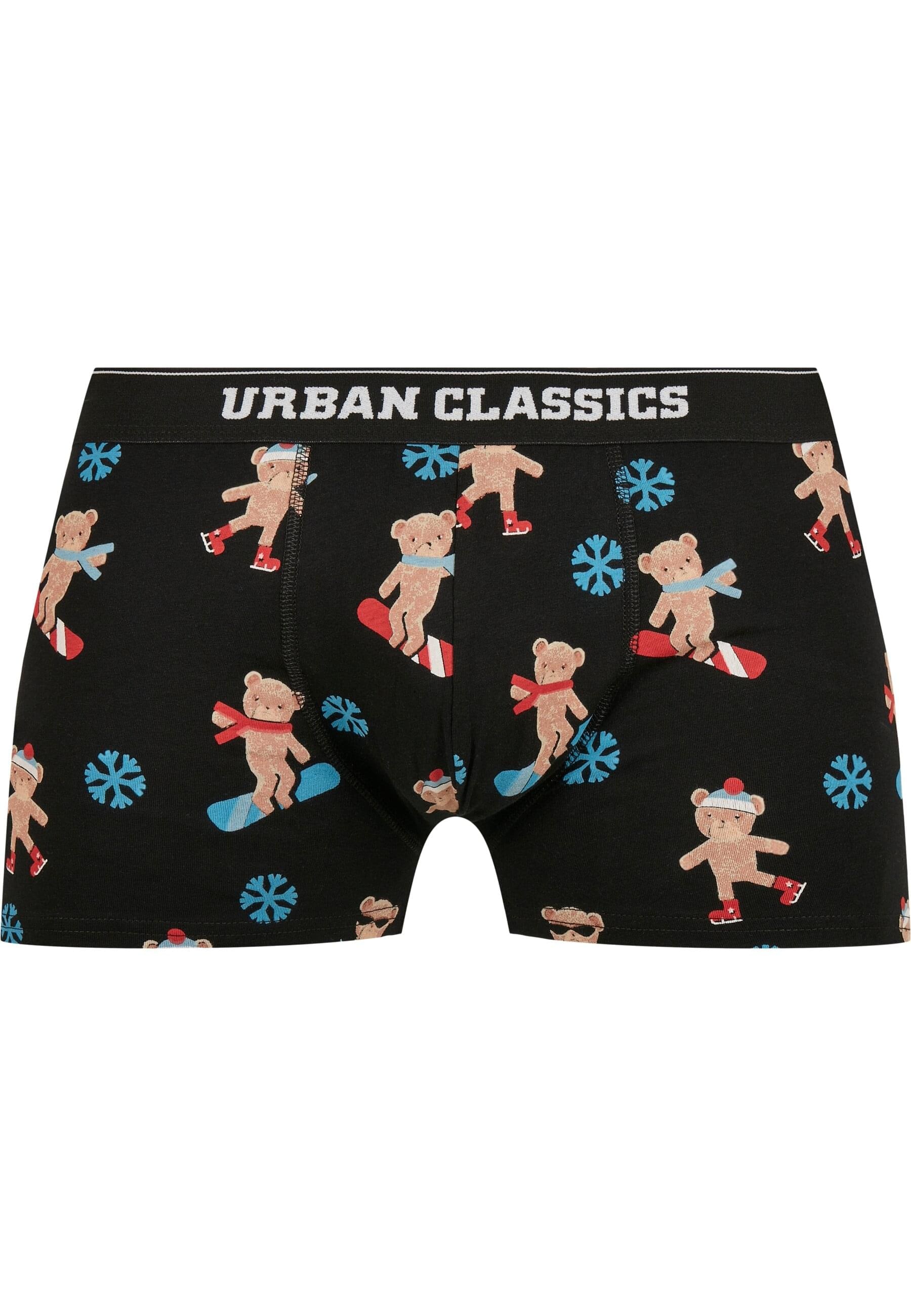 Boxershorts »Urban Classics Herren Organic X-Mas Boxer Shorts 3-Pack«, (1 St.)