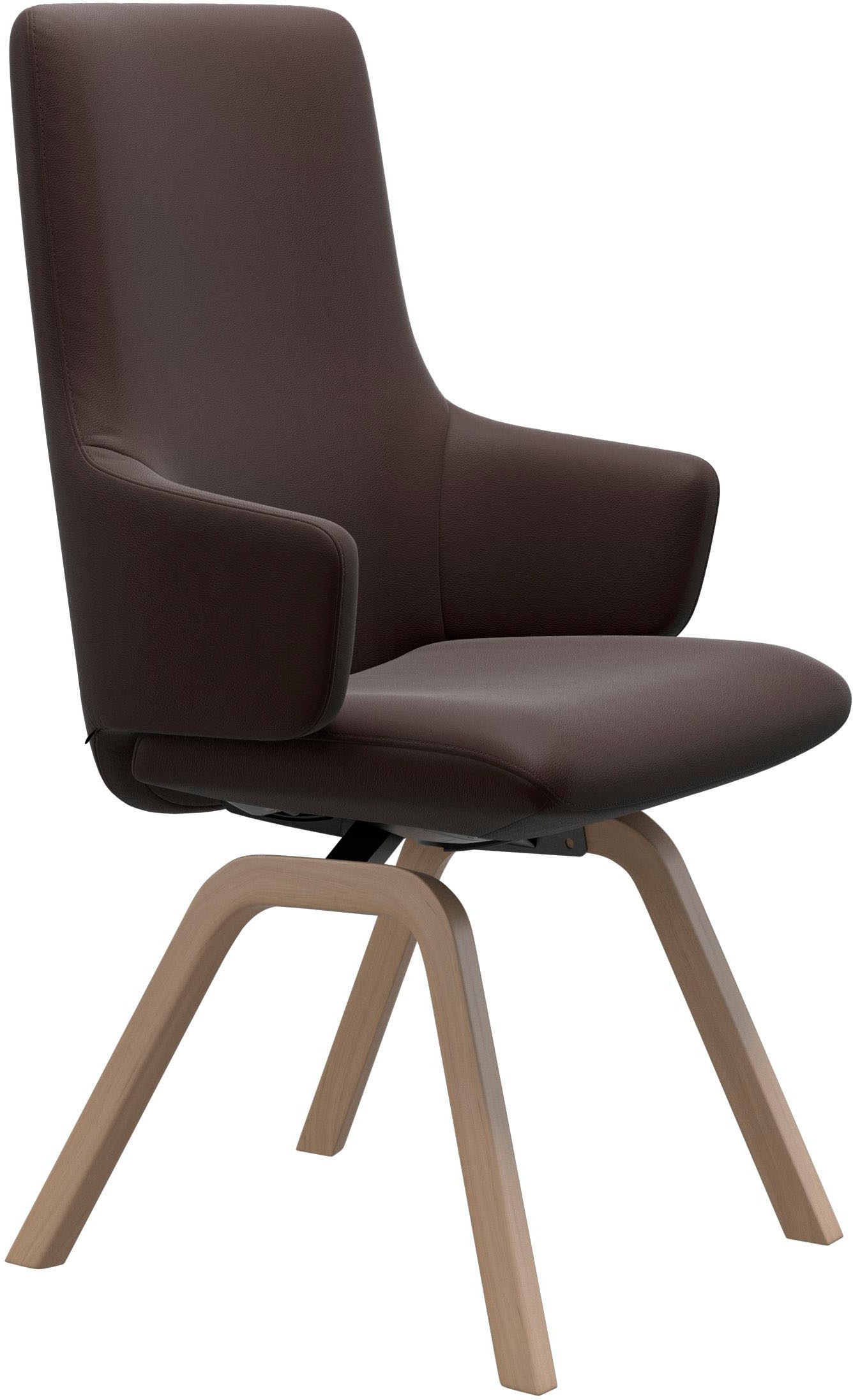 Stressless® Polsterstuhl »Laurel«, Leder PALOMA, High Back mit Armlehne, Größe L, mit schräggestellten Beinen in Eiche