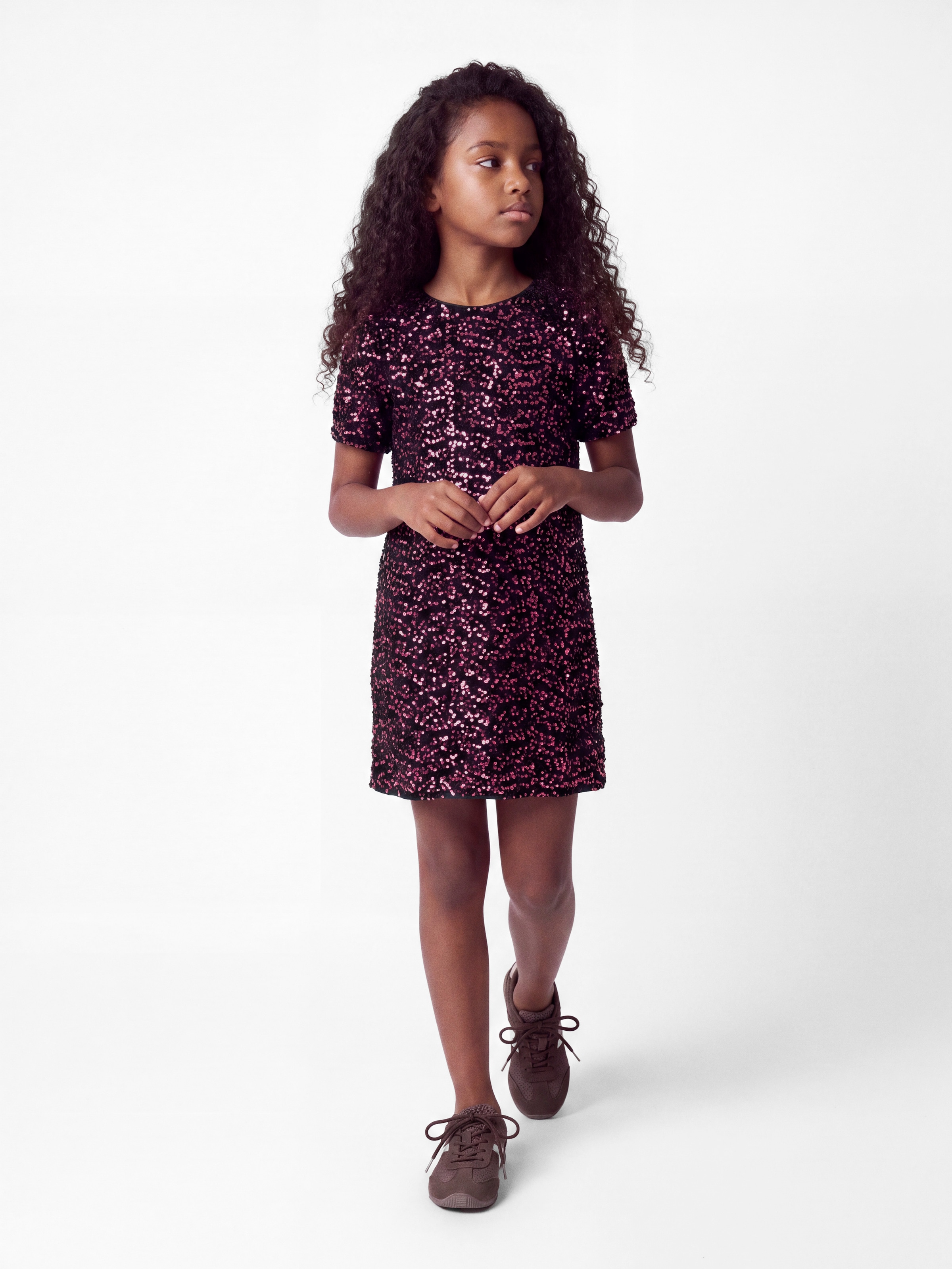 Name It Paillettenkleid »NKFRUNICA SS TUNIC« Kunstfaser, regular fit