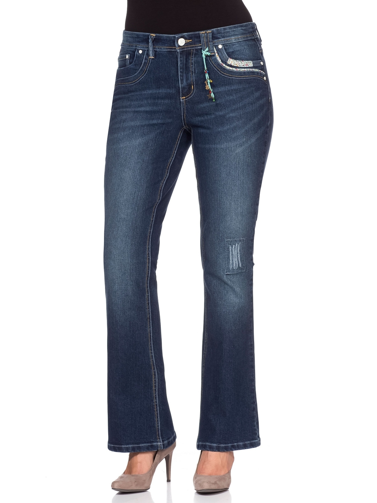 sheego by Joe Browns Bootcut-Jeans | bestellen am für Pailletten Bund mit Größen«, BAUR »Große