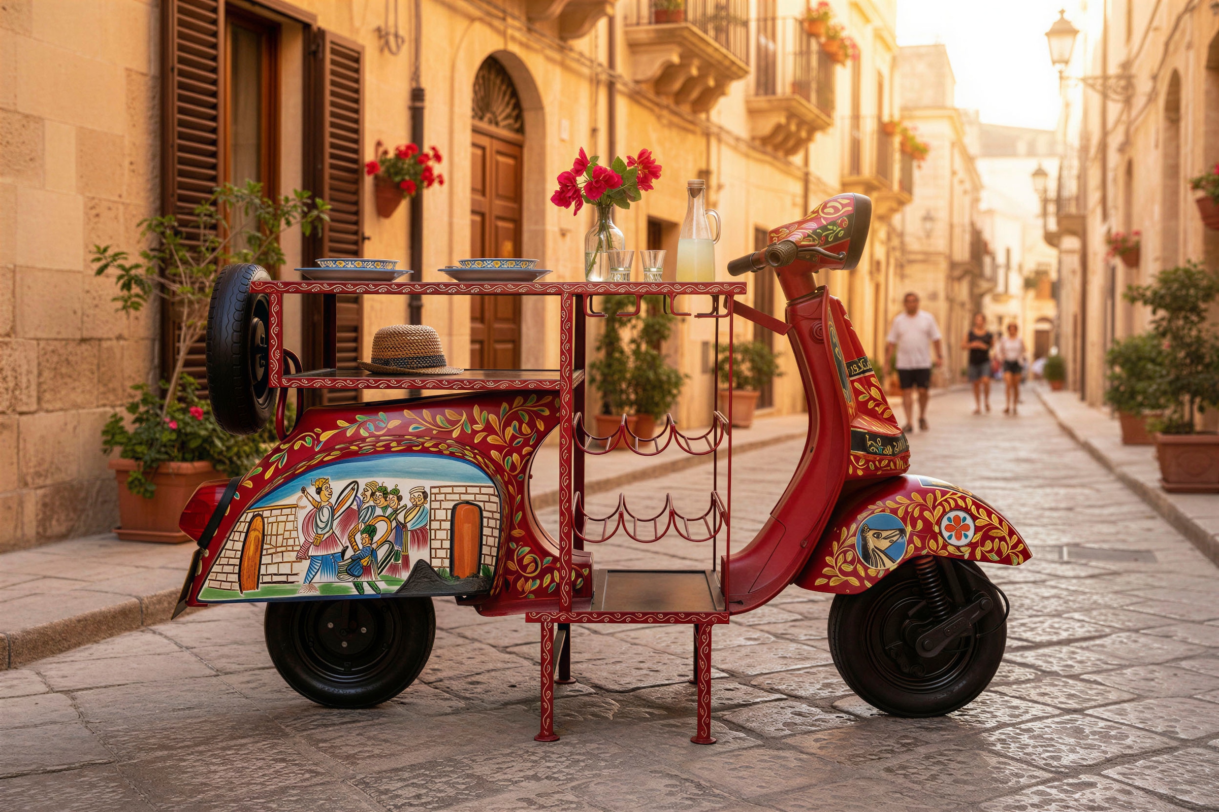 SIT Bartisch 1 Stk. tlg. aus einem recycelten Roller