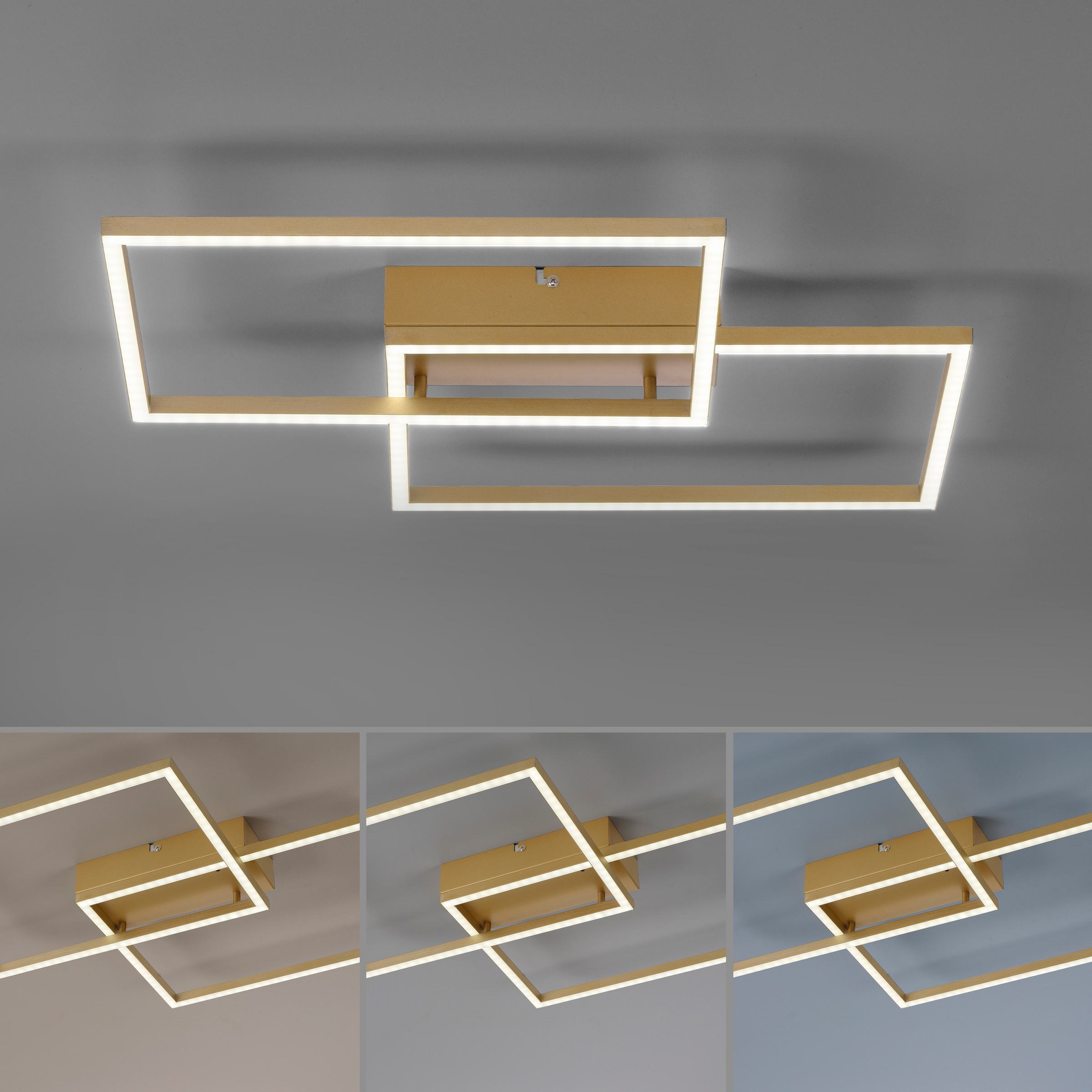 Leuchten Direkt Deckenleuchte »IVEN«, white, LED, Memory inkl., BAUR - tunable CCT flammig-flammig, Infrarot | 2 Fernbedienung