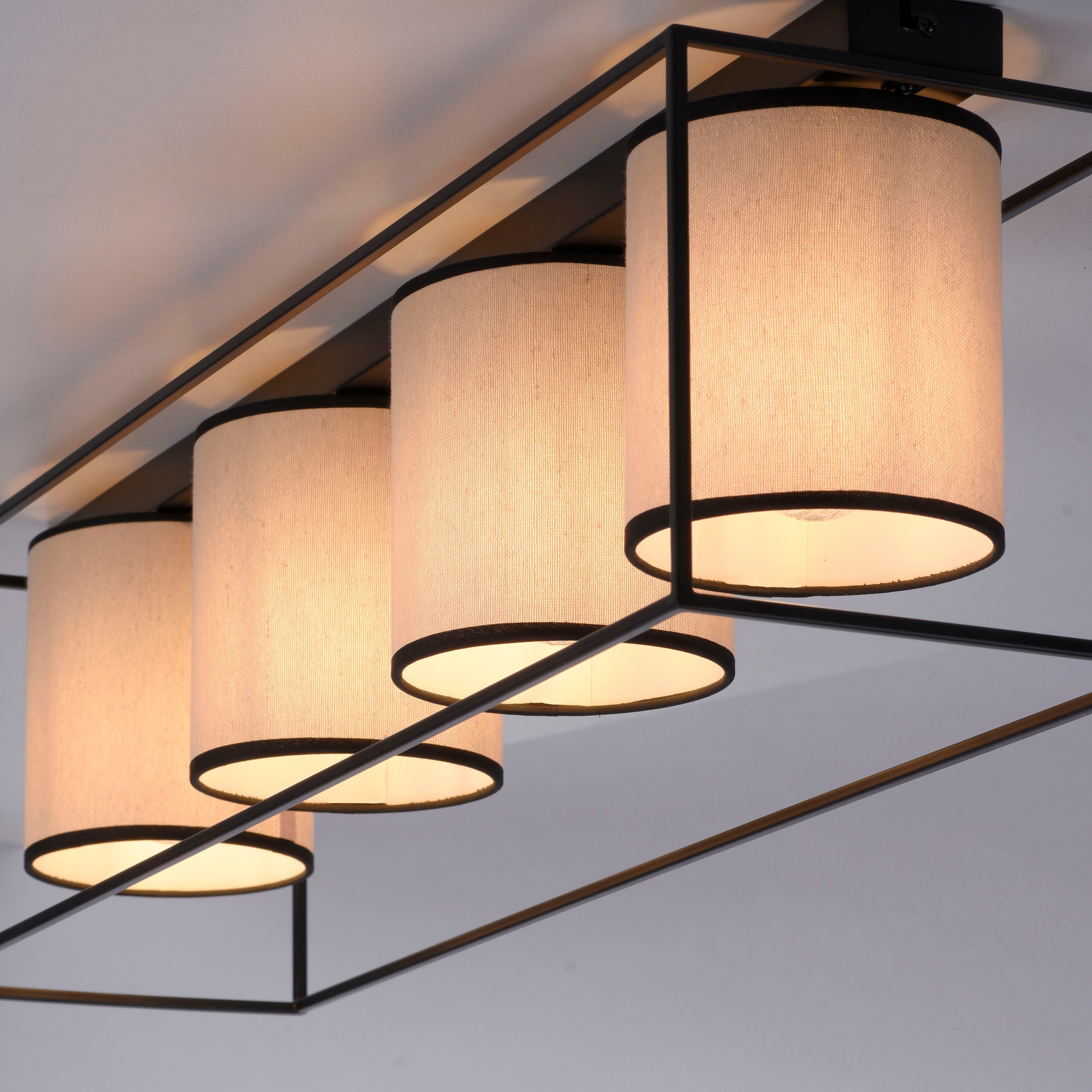JUST LIGHT Deckenleuchte »RAVEN«, 4 flammig, Leuchtmittel E27 | ohne Leuchtmittel