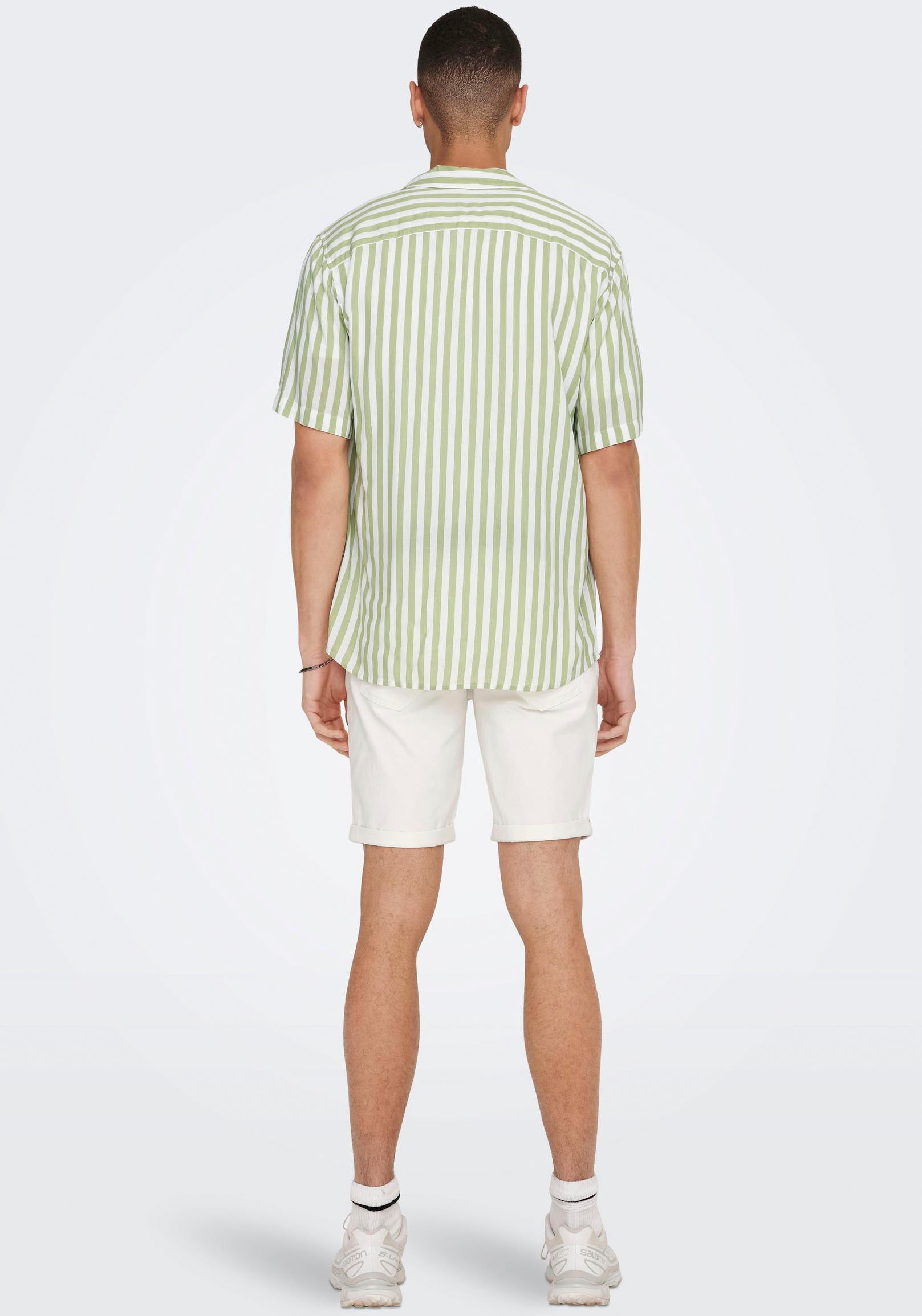 ONLY & SONS Kurzarmhemd »ONSWAYNE LIFE SS VISCOSE«