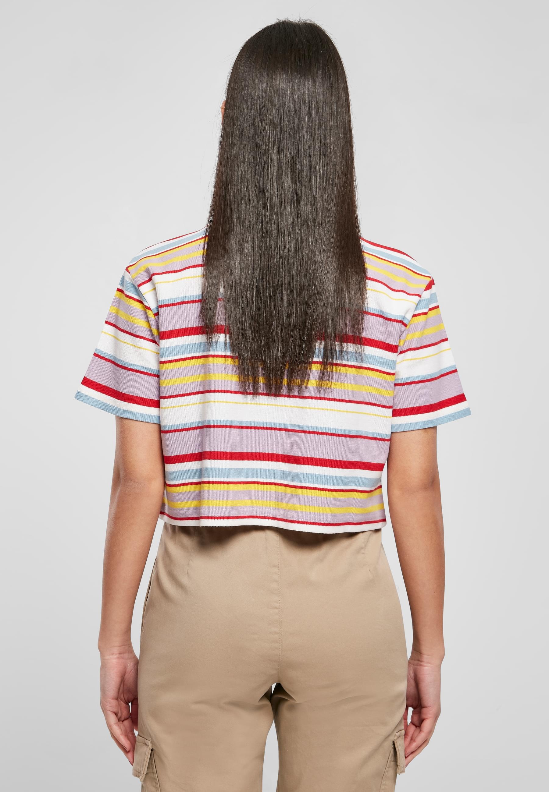 Karl Kani T-Shirt »Karl Kani Damen KW222-058-1 Chest Signature Stripe Polo ShortTee« 1 Stk.