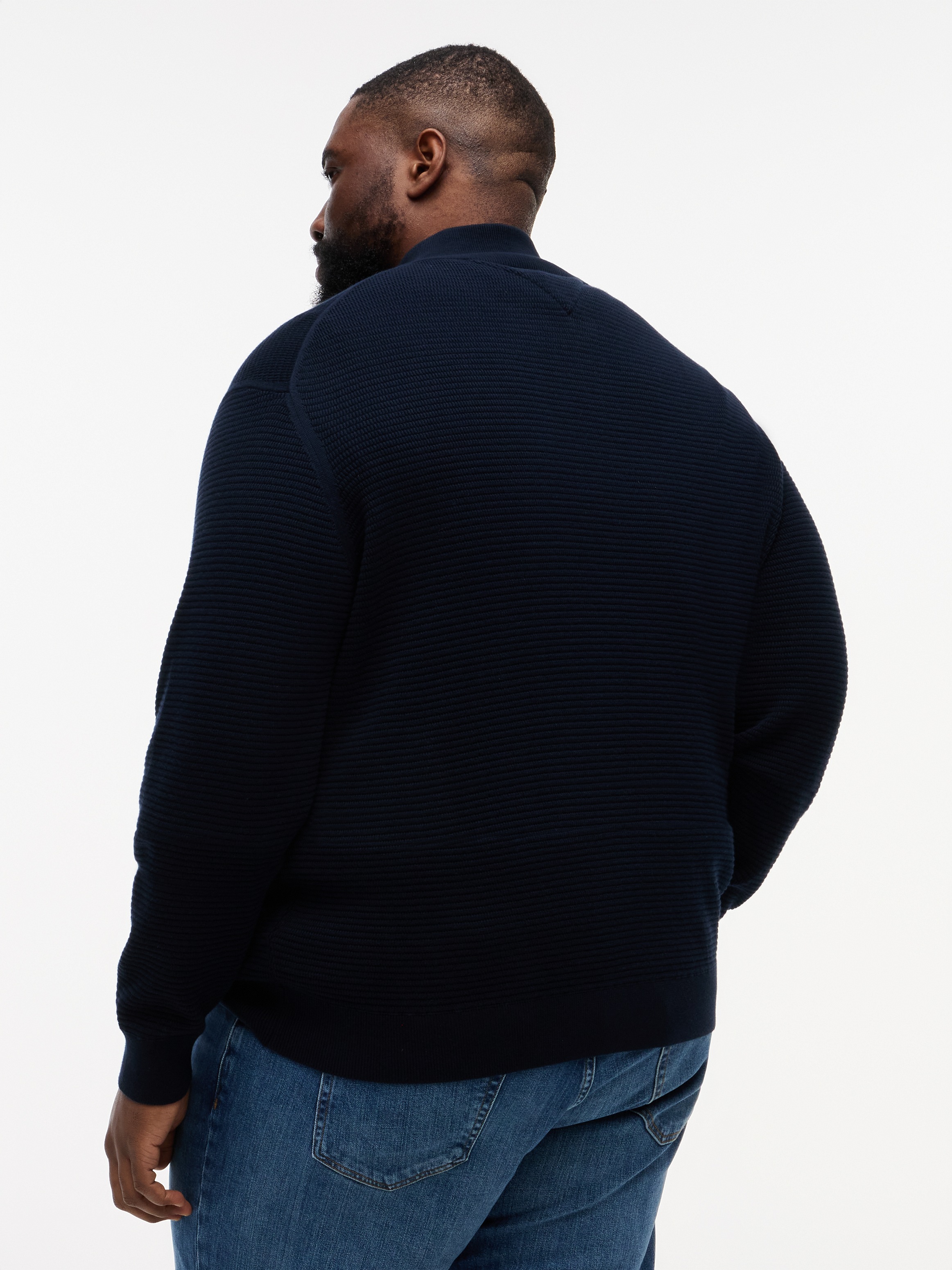 Tommy Hilfiger Big & Tall Strickpullover "BT-SEASONAL STRUCTURE ZIP MOCK" G günstig online kaufen