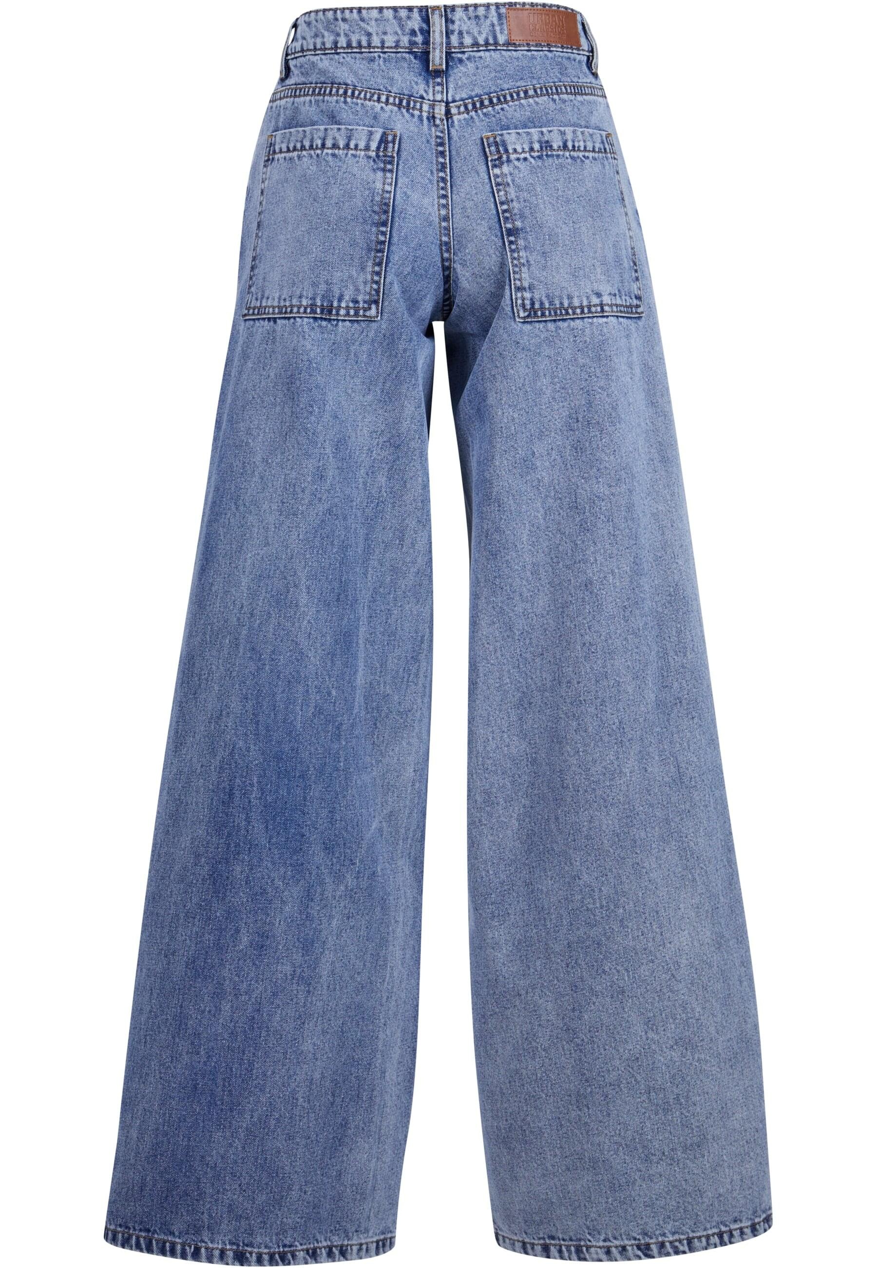 URBAN CLASSICS Bequeme Jeans »Urban Classics Damen Ladies Mid Waist Wide Denim«