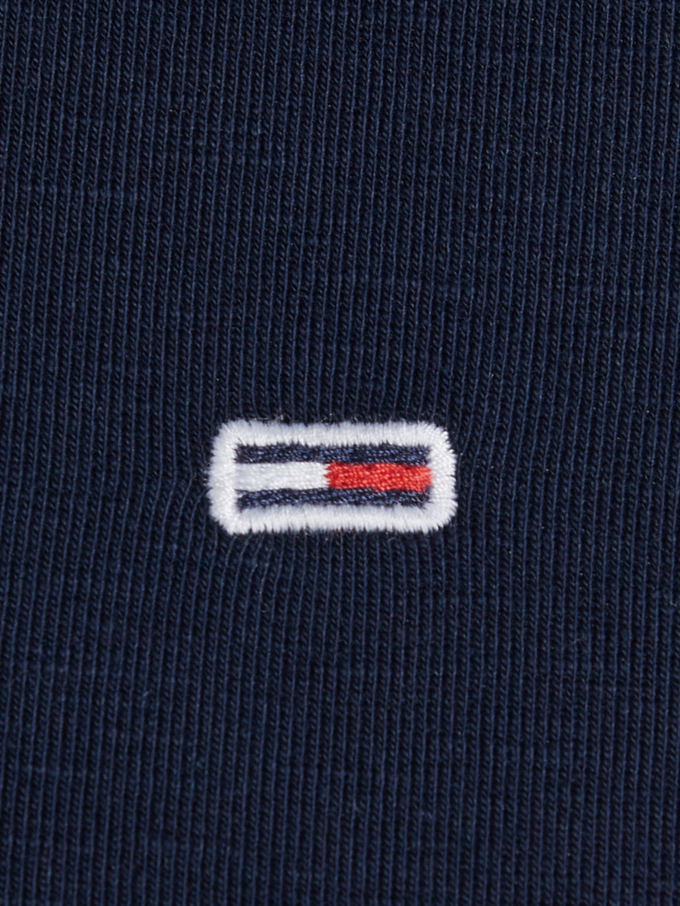 Tommy Jeans T-Shirt »TJW SLIM CRP BABYLOCK RIB TEE«, mit gewelltem Abschlüssen am Ärmel & Saum