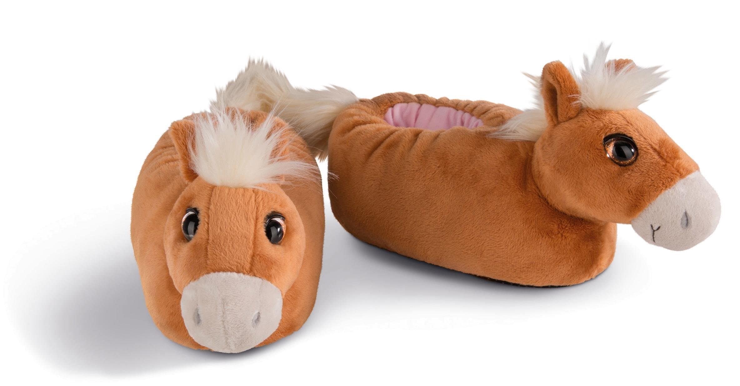 Nici Plüsch Hausschuhe "Nici Green Haflinger Leotie", Schlupf Hausschuh in günstig online kaufen
