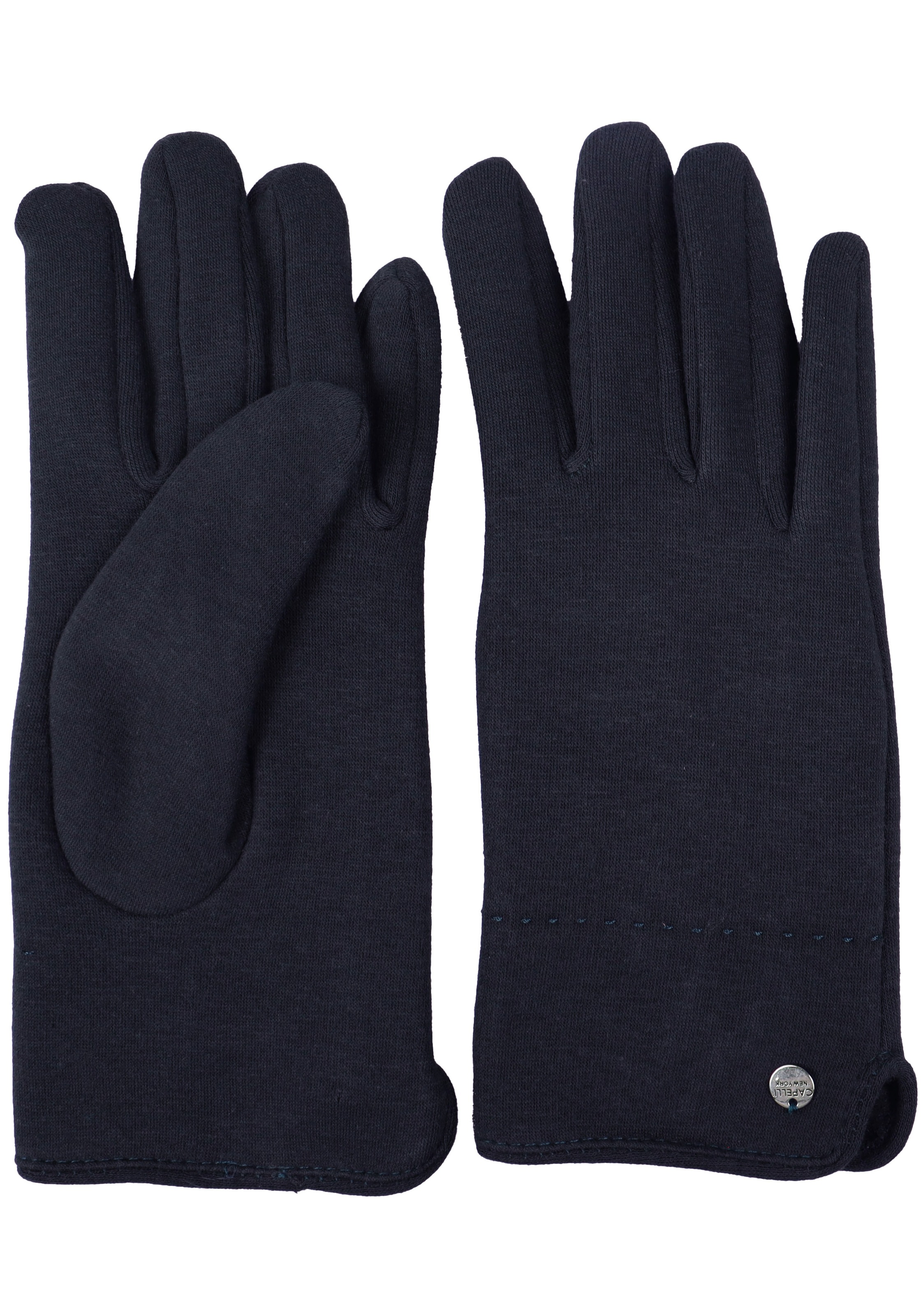 Capelli New York Strickhandschuhe, mit edlem Logoplättchen günstig online kaufen