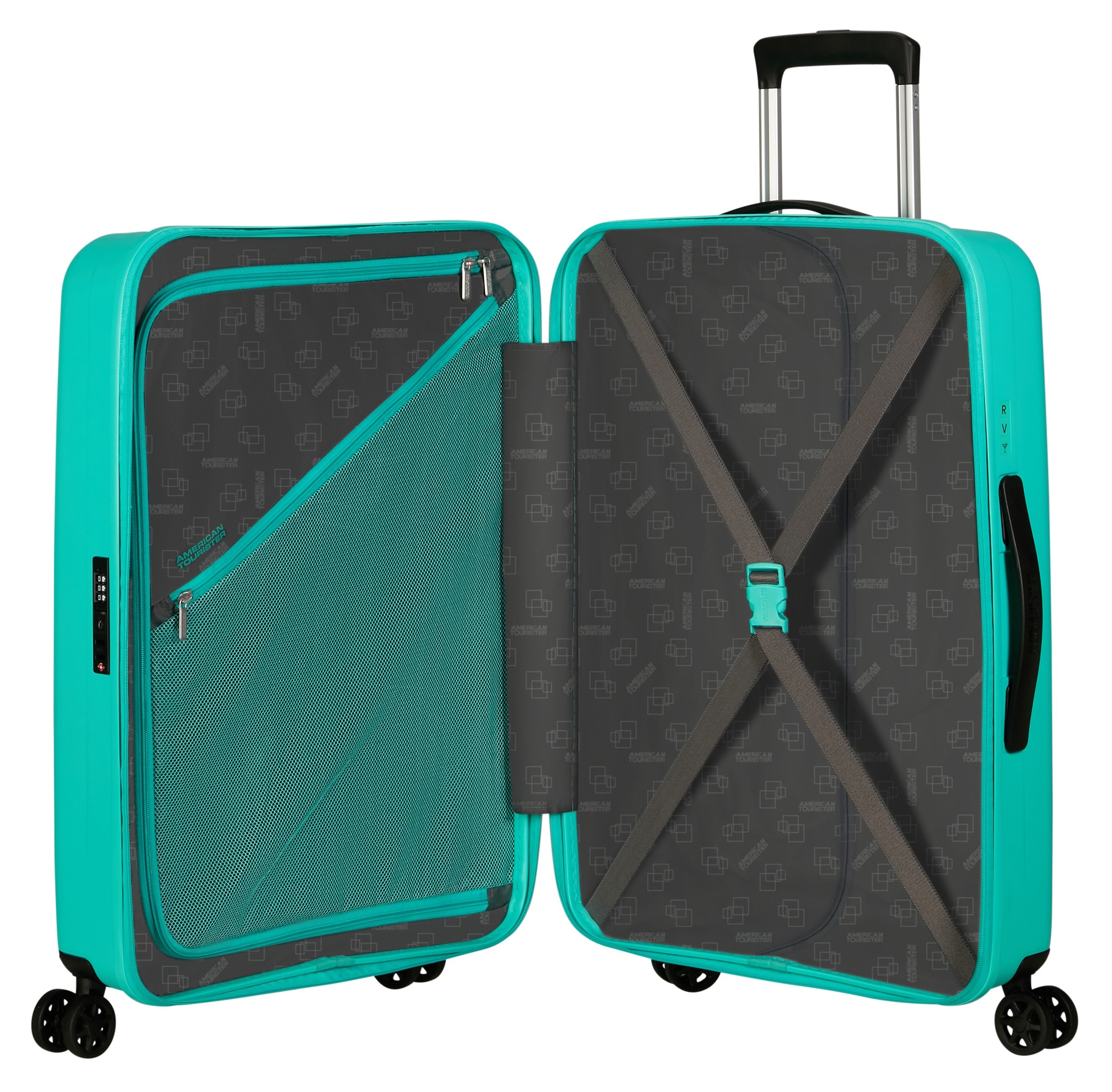 American Tourister® Hartschalen-Trolley »REJOY, verschiedene Größen und Farben«, 4 Rollen, Hartschalen-Koffer personalisierbar versenktes TSA-Schloss