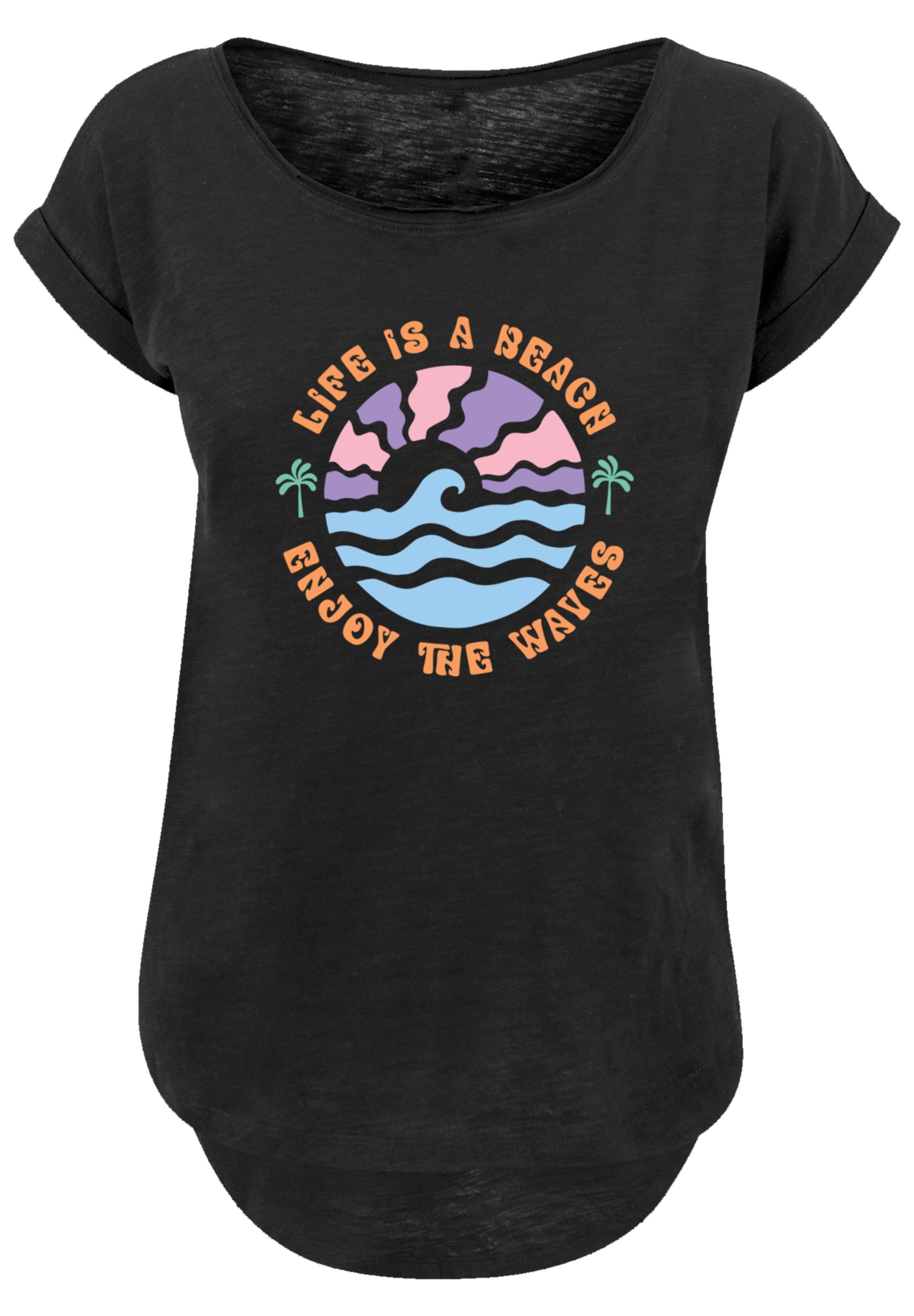 F4NT4STIC T-Shirt "Life Is A Beach Enjoy The Waves", Premium Qualität günstig online kaufen