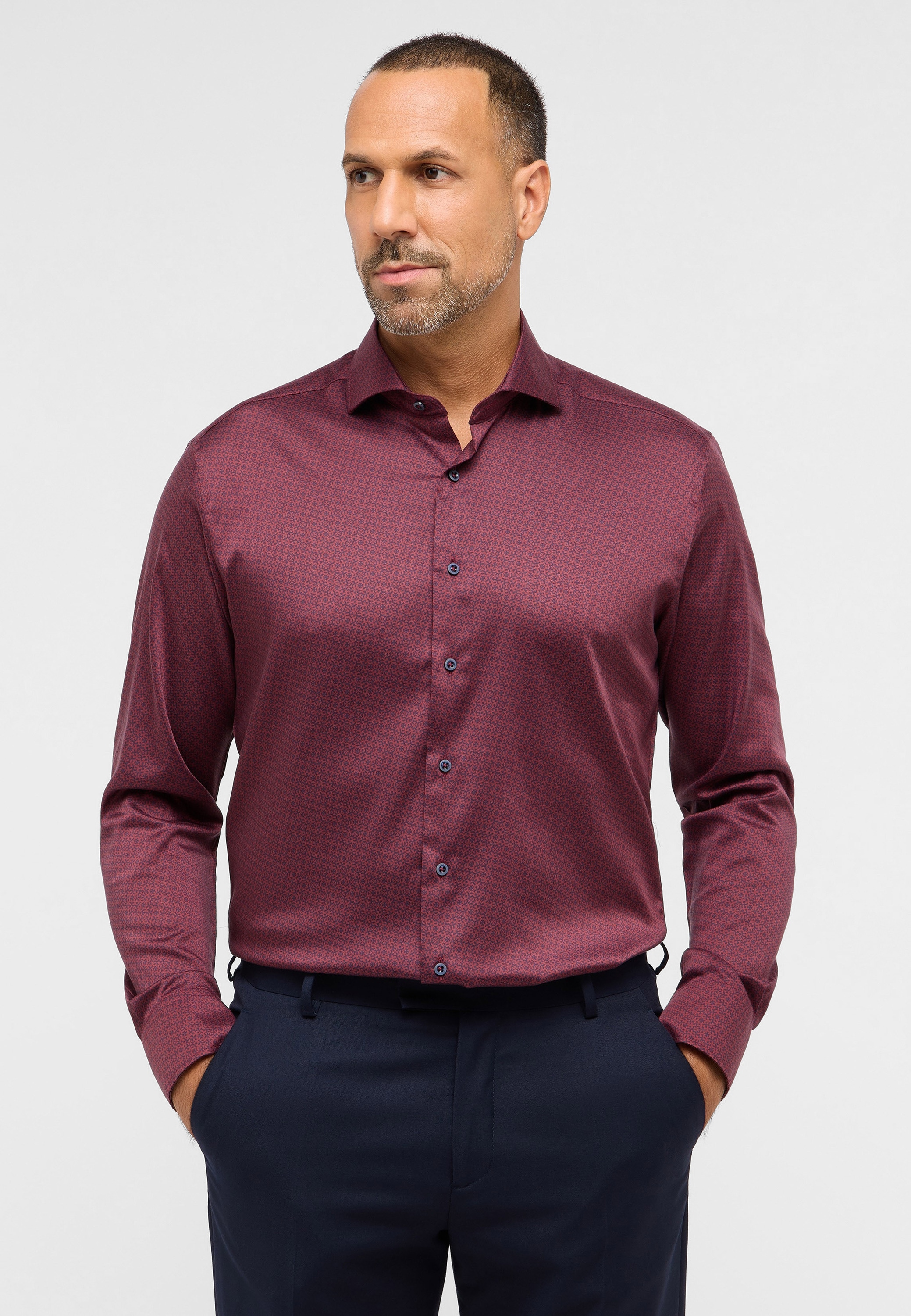 Eterna Langarmhemd "MODERN FIT", EASY IRON (bügelleicht) günstig online kaufen