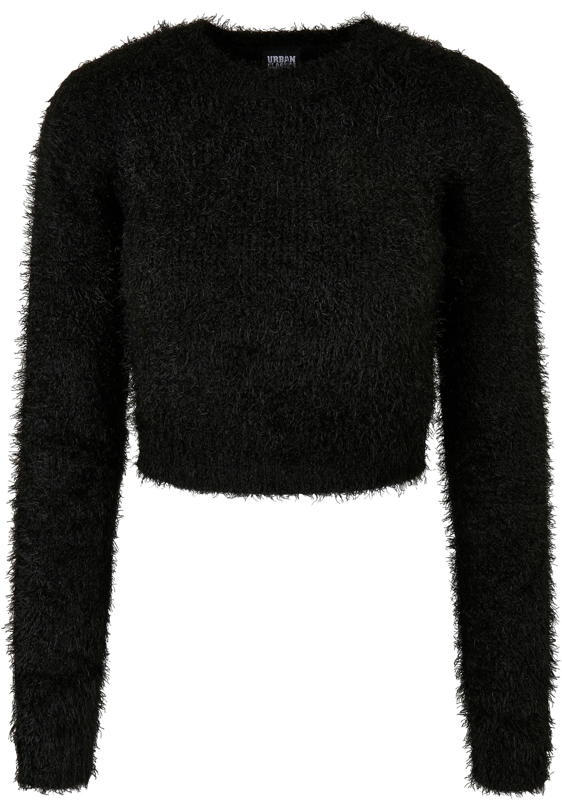 Sweatshirt »Urban Classics Damen Ladies Cropped Feather Sweater«