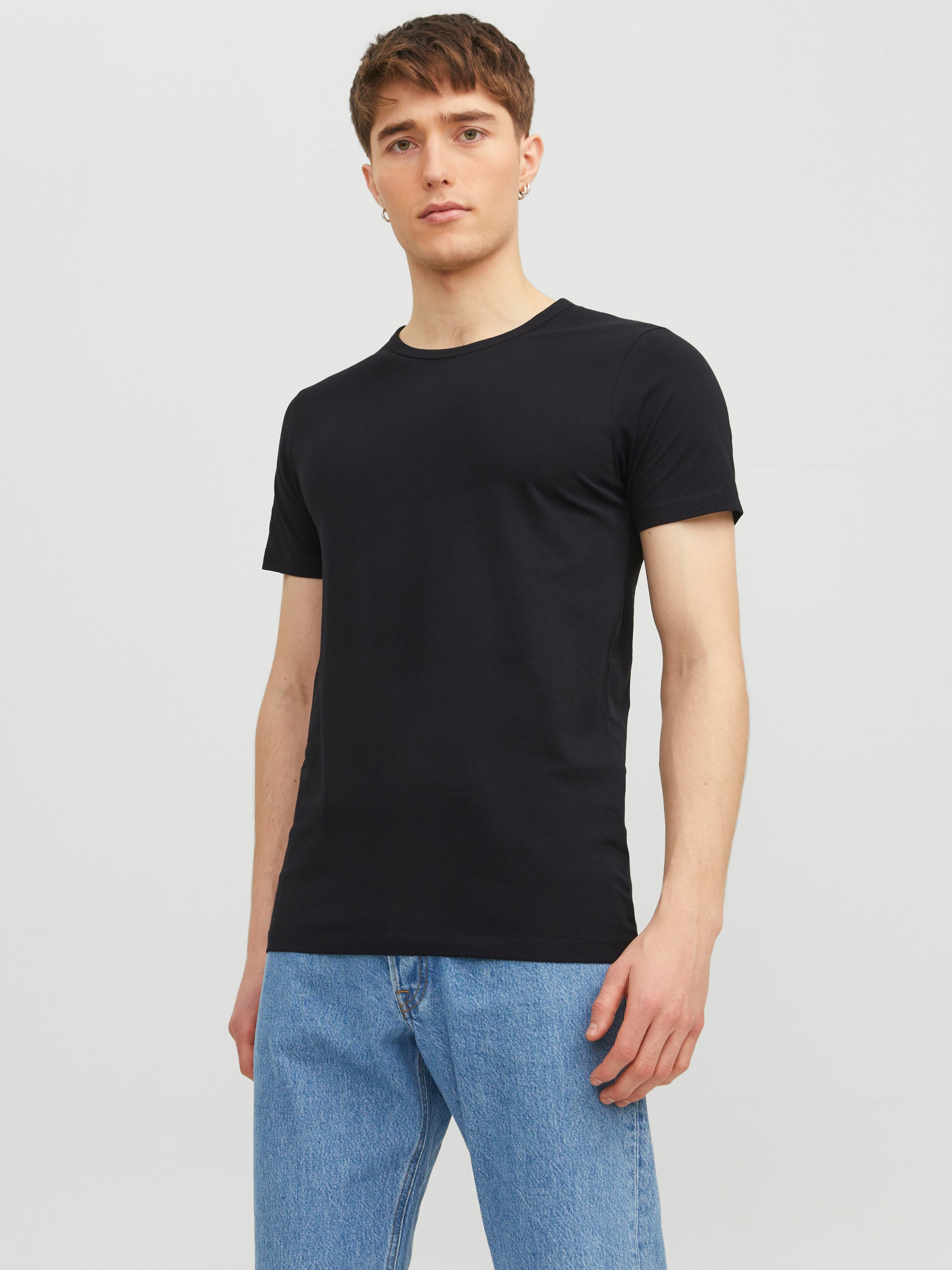Jack & Jones T-Shirt "JJEBASIC mit schmaler Passform für jeden Tag" unifarb günstig online kaufen