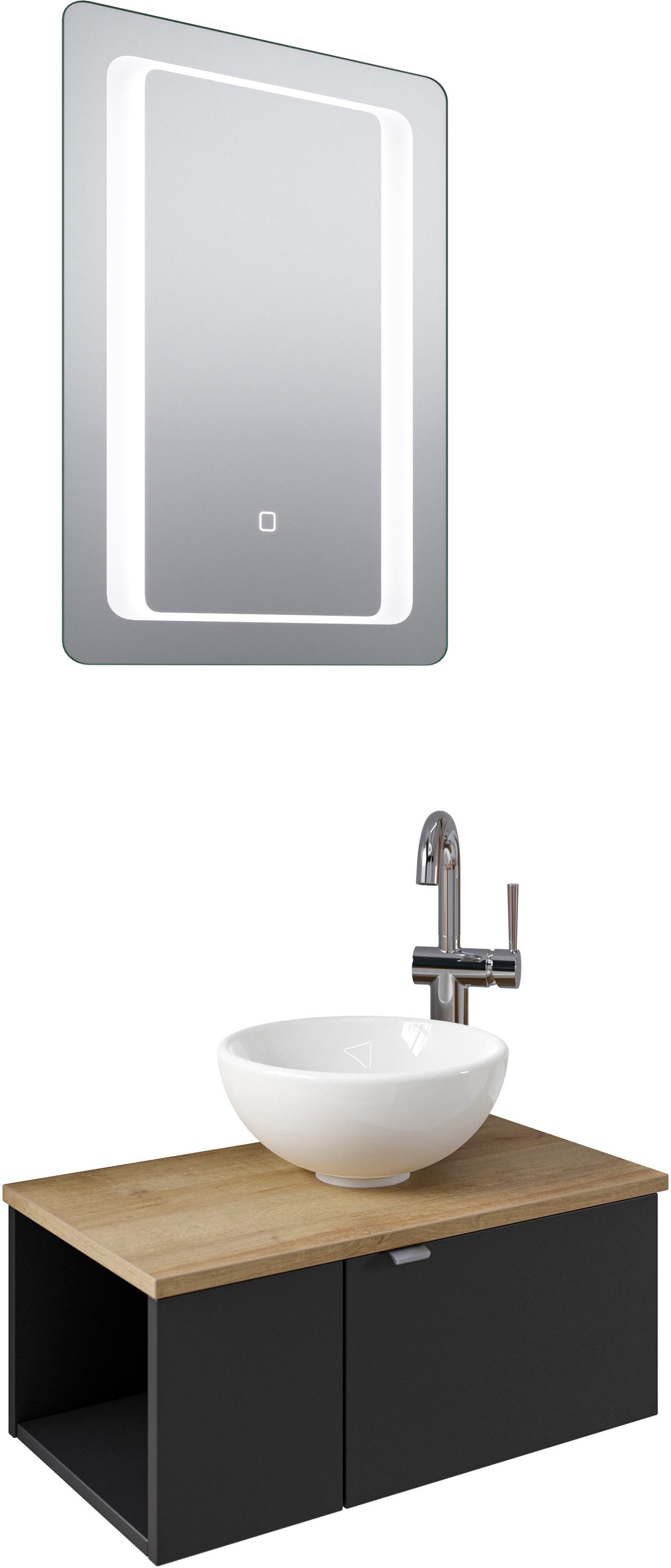 Saphir Badmöbel-Set "Serie 6915" 4 Stk. tlg. Gäste-Bad, 61 cm breit, mit LE günstig online kaufen