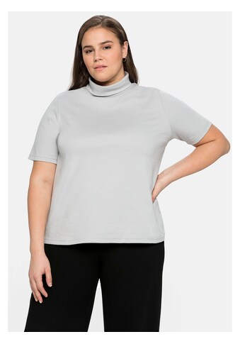 Sheego T-Shirt »Shirt«, mit Stehkragen, in leichter A-Linie kaufen
