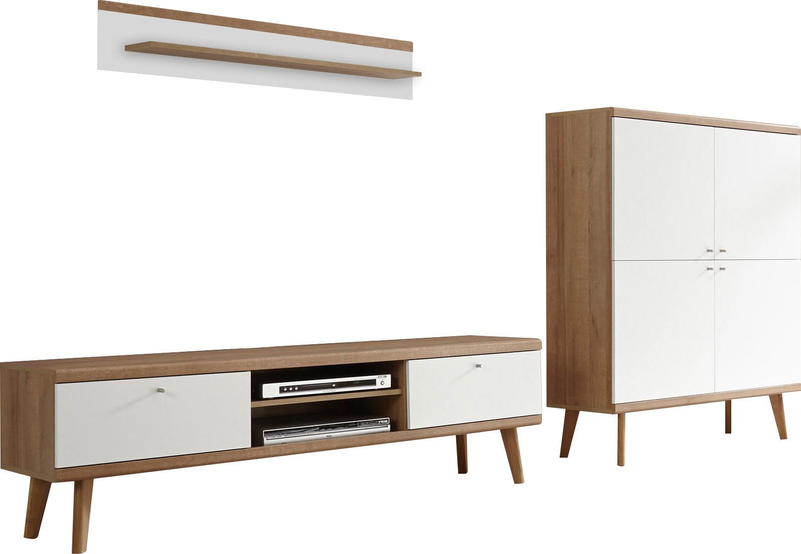 andas Wohnwand "Merle" Set, 3 Stk. tlg. günstig online kaufen