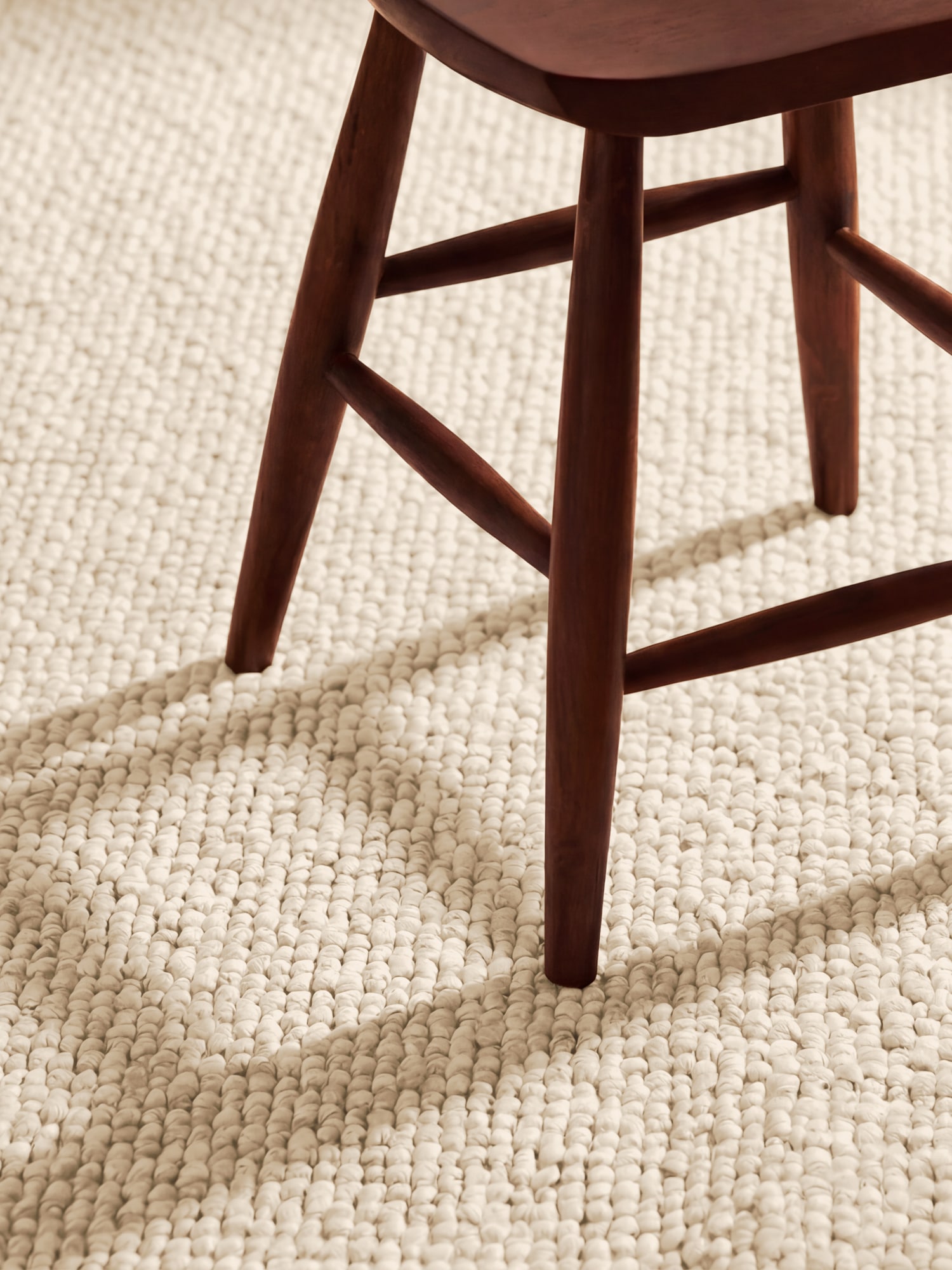 HANSE Home Teppich »Wolly 2« rund 12 mm Höhe Flachgewebe, Skandi, Woll-Optik, Esszimmer, Wohnzimmer, Flur