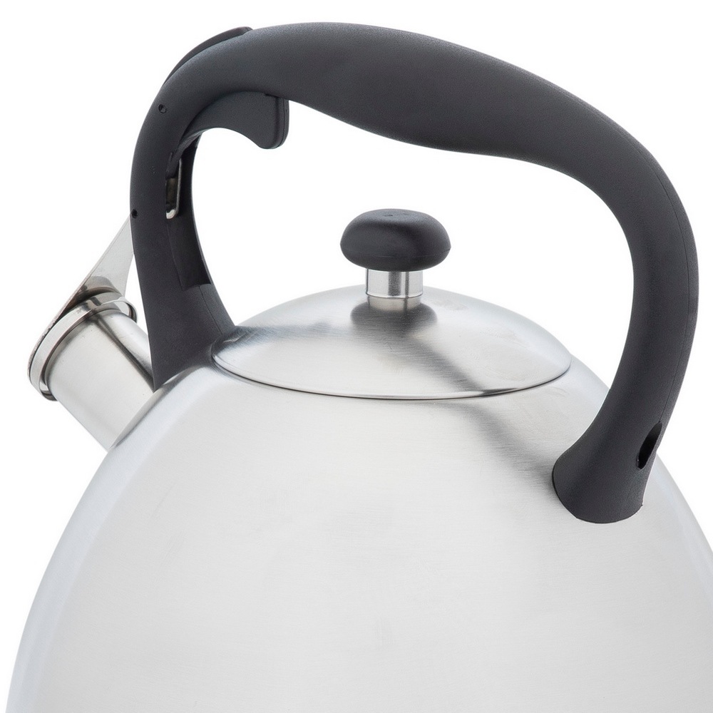 RESTO Kitchenware Wasserkessel »Gemini, Flötenkessel 3 l mit wärmespeicherndem Boden im Geschenkkarton«, Edelstahl, (1 tlg.), mit ergonomischem, wärmeableitenden Bakelit-Griff