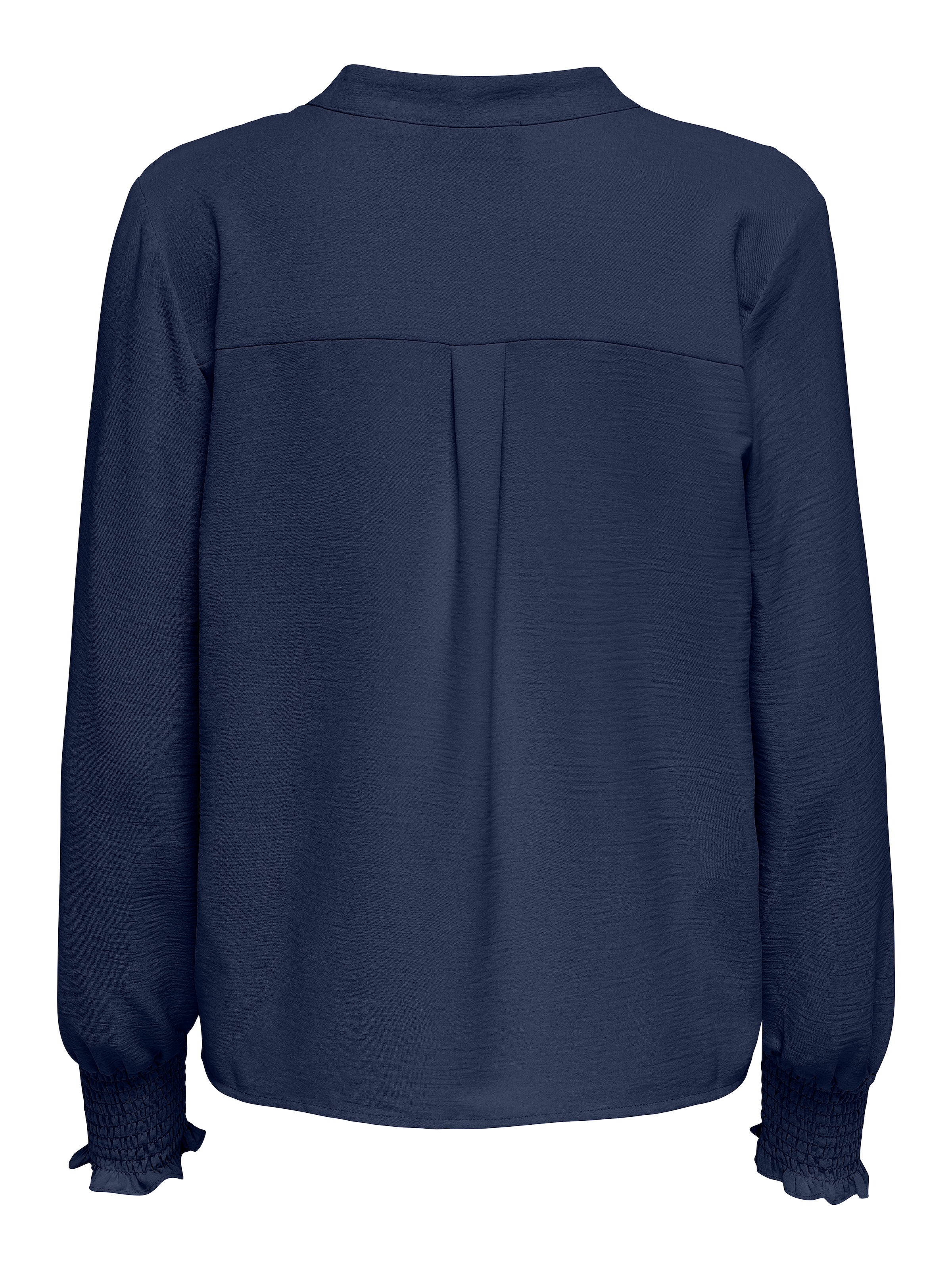 ONLY »ONLMETTE V-NECK LS SMOCK TOP NOOS WVN« Kunstfaser, regular fit