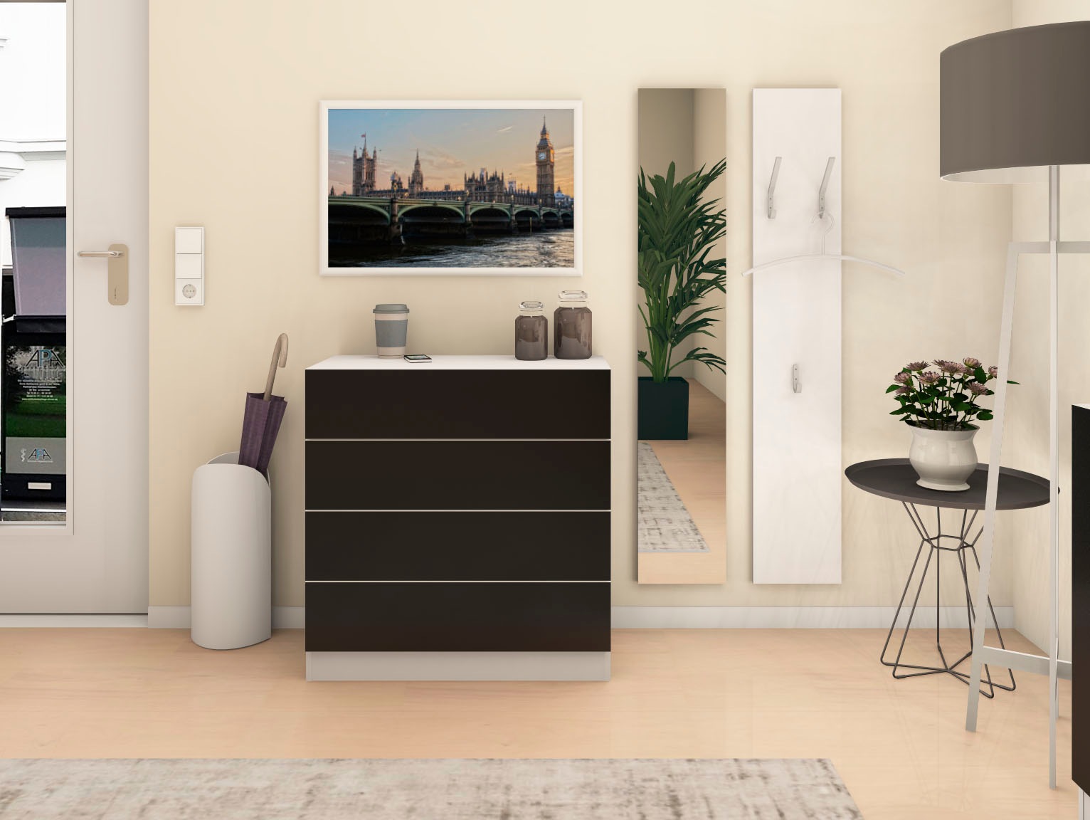 borchardt Möbel Wandspiegel "Vaasa" Breite 24 cm günstig online kaufen