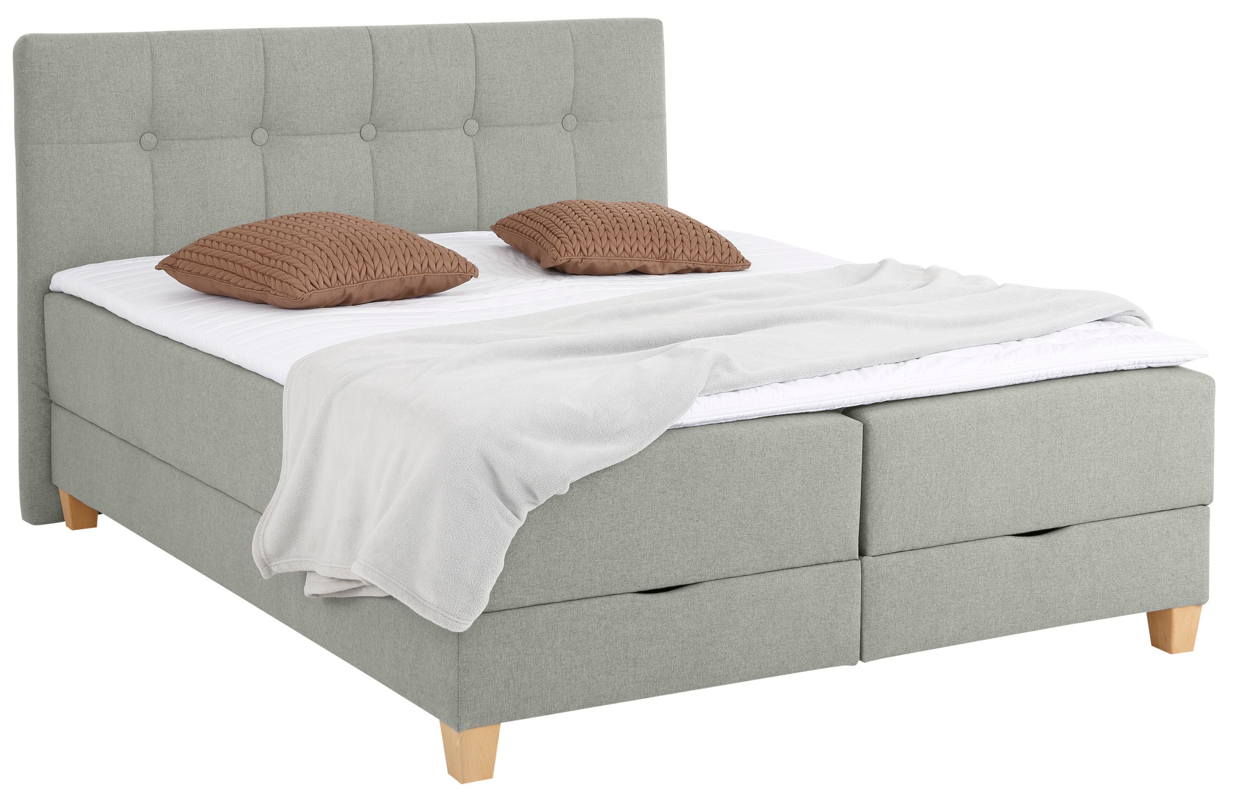 Home affaire Boxbett »Lonrai«, in H2,H3 & H4 und XXL - Überlänge 220cm wählbar, inkl. Topper