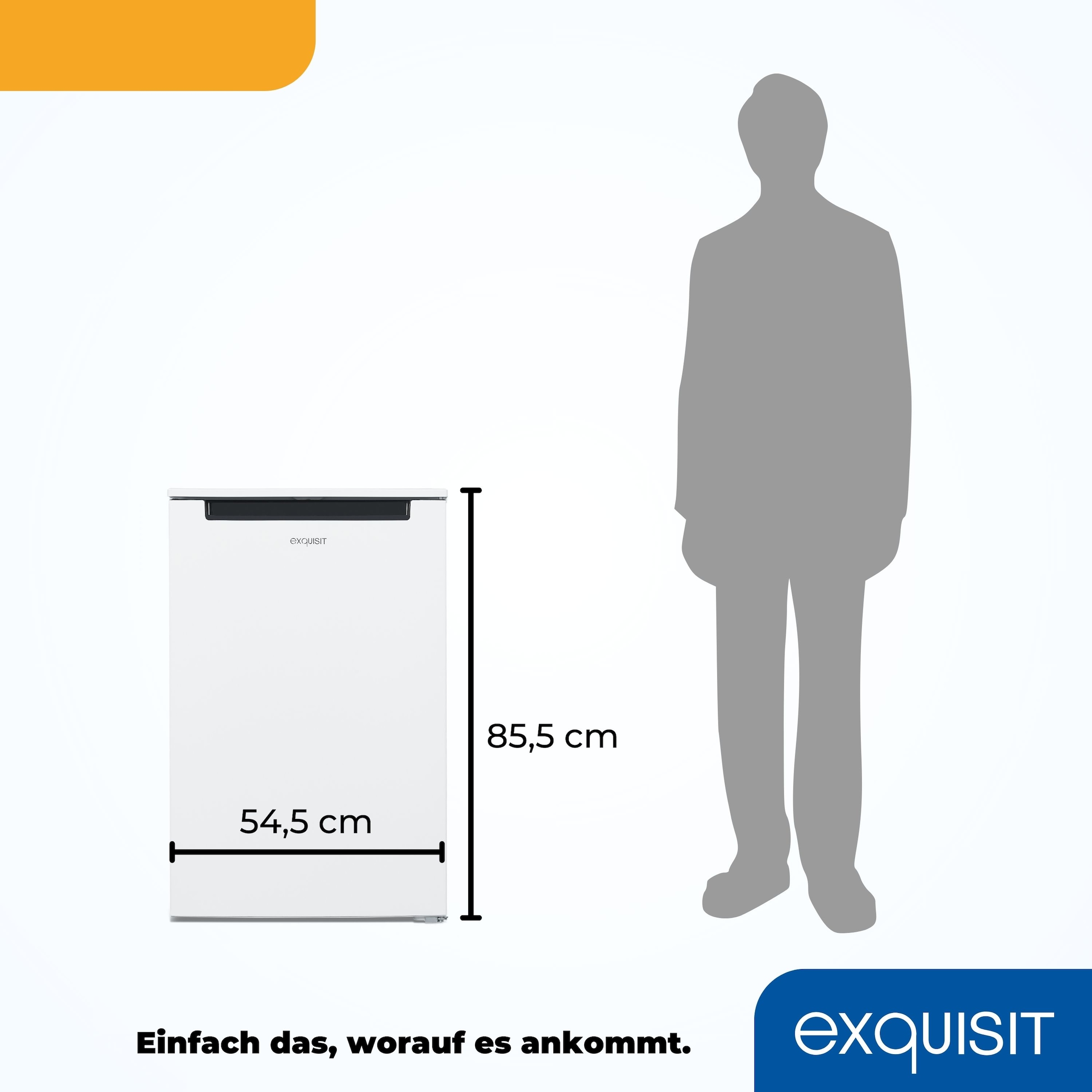 exquisit Gefrierschrank »GS81-040C weiss«, 85,5 cm hoch, 54,5 cm breit, energiesparend in Energieefizienz C, 87 Liter Nutzinhalt, 4 Sterne