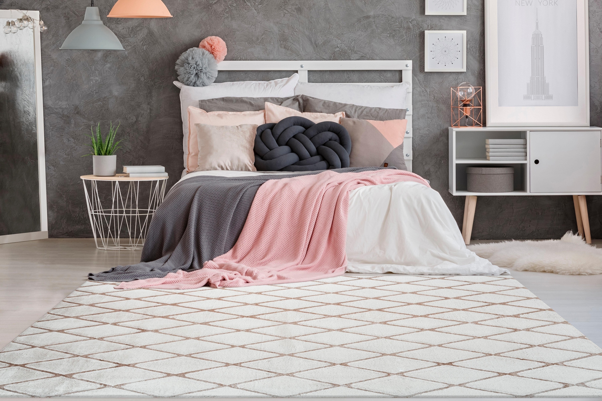 me gusta Teppich »Vivica 200«, rechteckig, 20 mm Höhe, besonders weich durch Microfaser, Wohnzimmer
