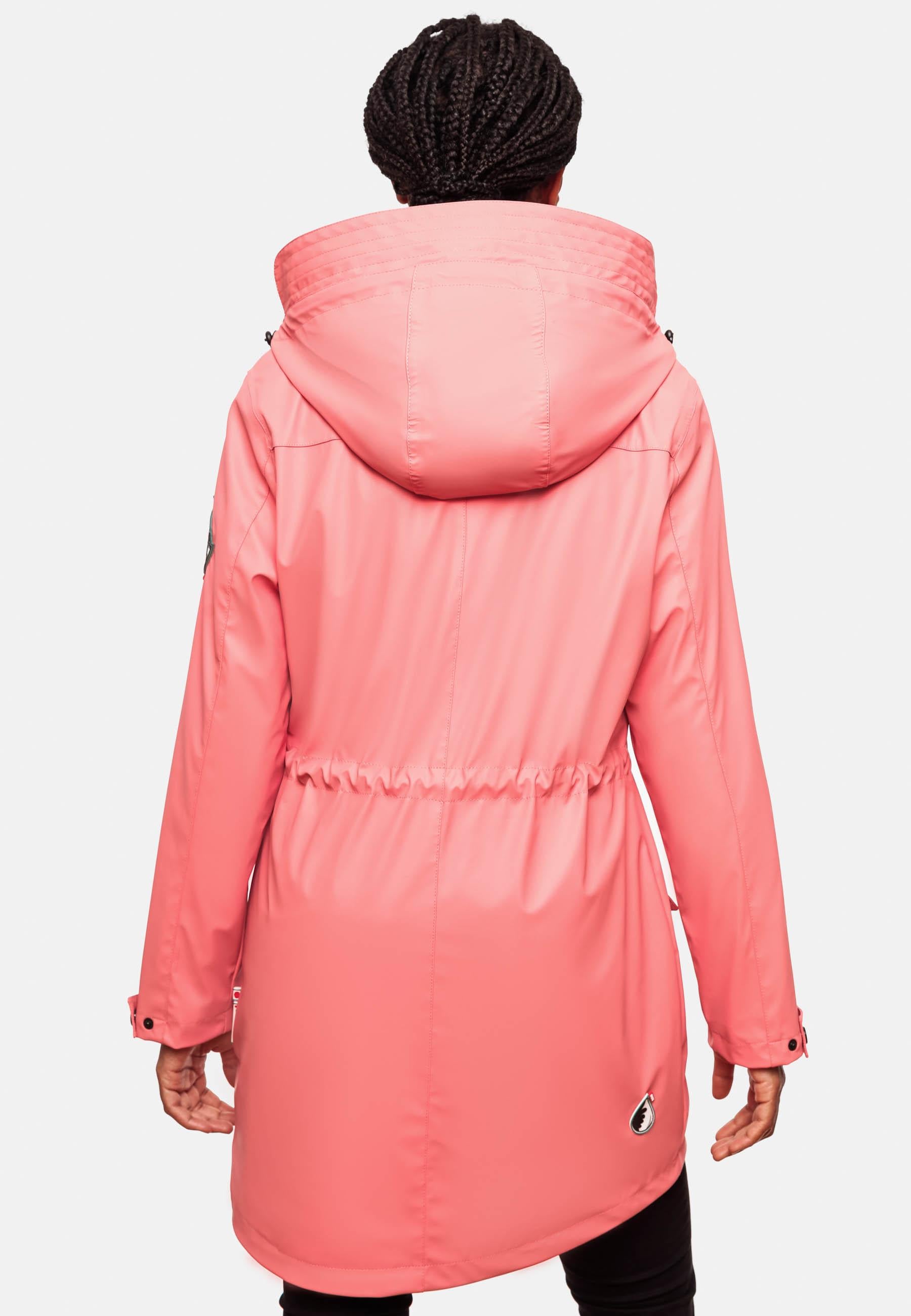 Navahoo Outdoorjacke »Deike«, mit Kapuze, modischer Damen Outdoor Regenmantel