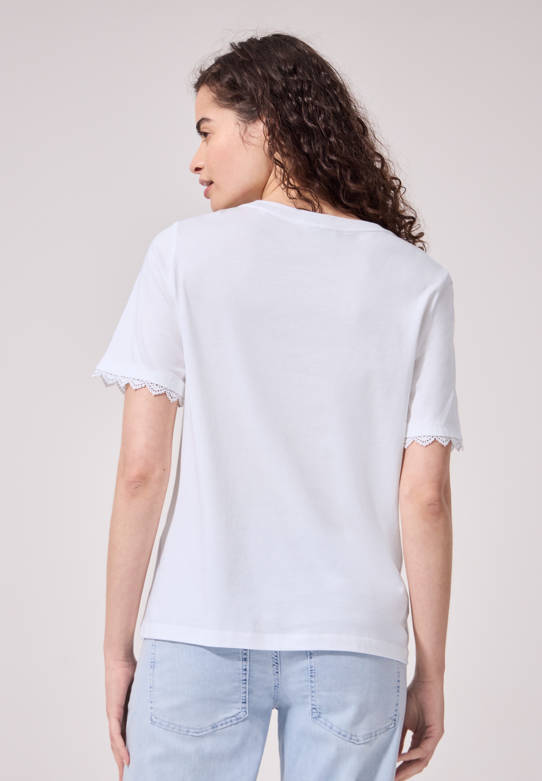 STREET ONE STUDIO T-Shirt aus softem Materialmix