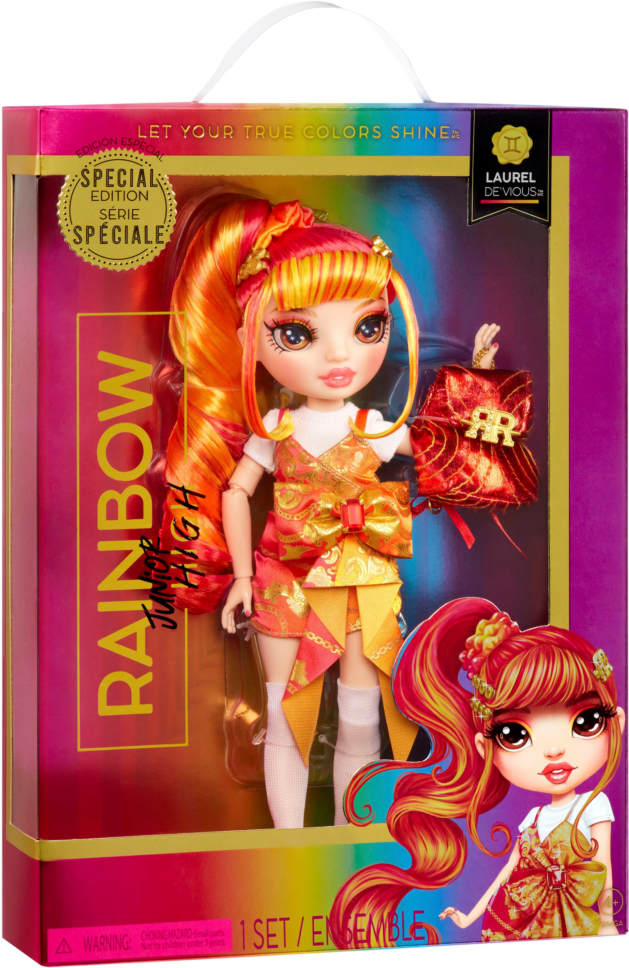 RAINBOW HIGH Anziehpuppe »Junior High Special Edition - Laurel De'Vious (Orange)«