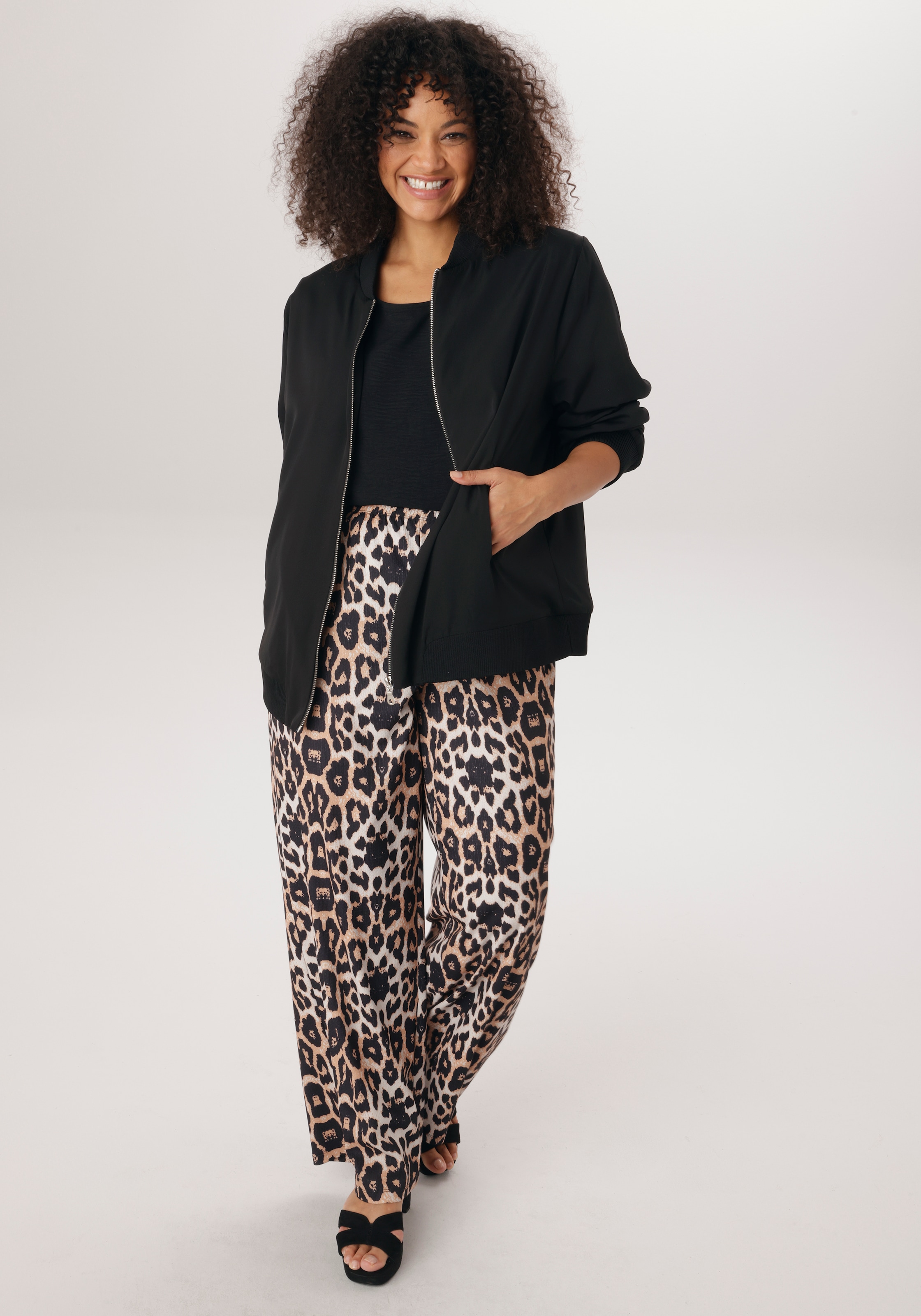 Aniston PLUS Blouson In Crepe-Qualität - NEUE KOLLEKTION