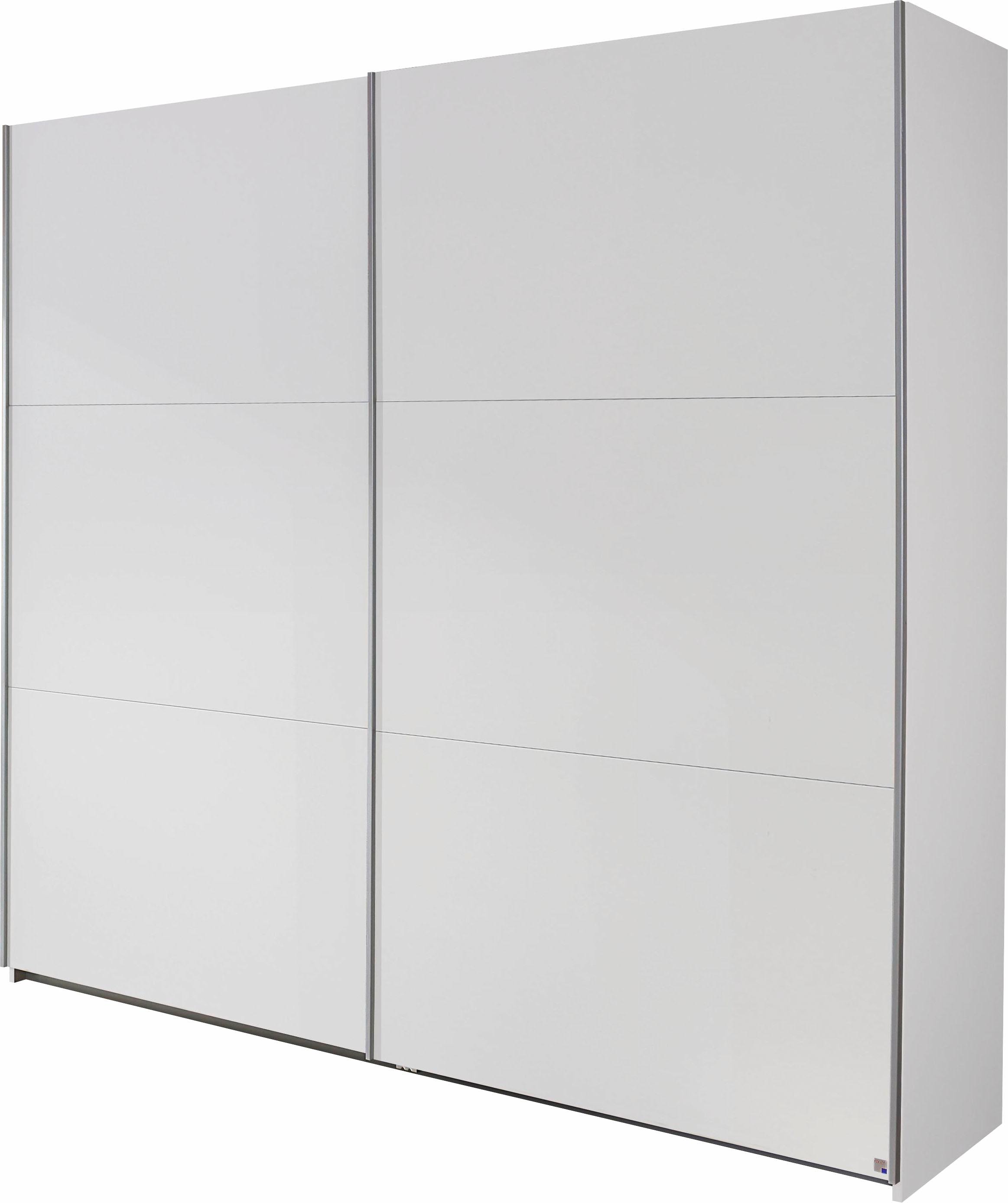 rauch Schwebetürenschrank "Kleiderschrank Schrank Garderobe Wäscheschrank Schlafzimmer BORBA" Breiten 218/260 cm, Höhe 210 cm, optional mit Absetzung in Graumetallic MADE IN GERMANY
